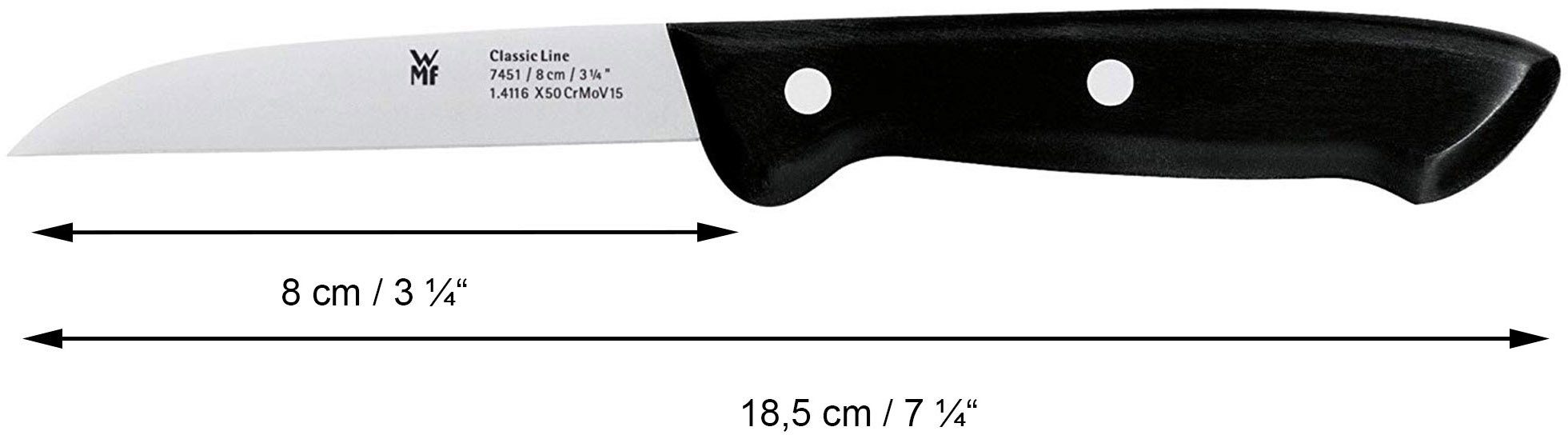 WMF Messenblok Classic Line Lemmeten van speciaal messenstaal (set, 7-delig)