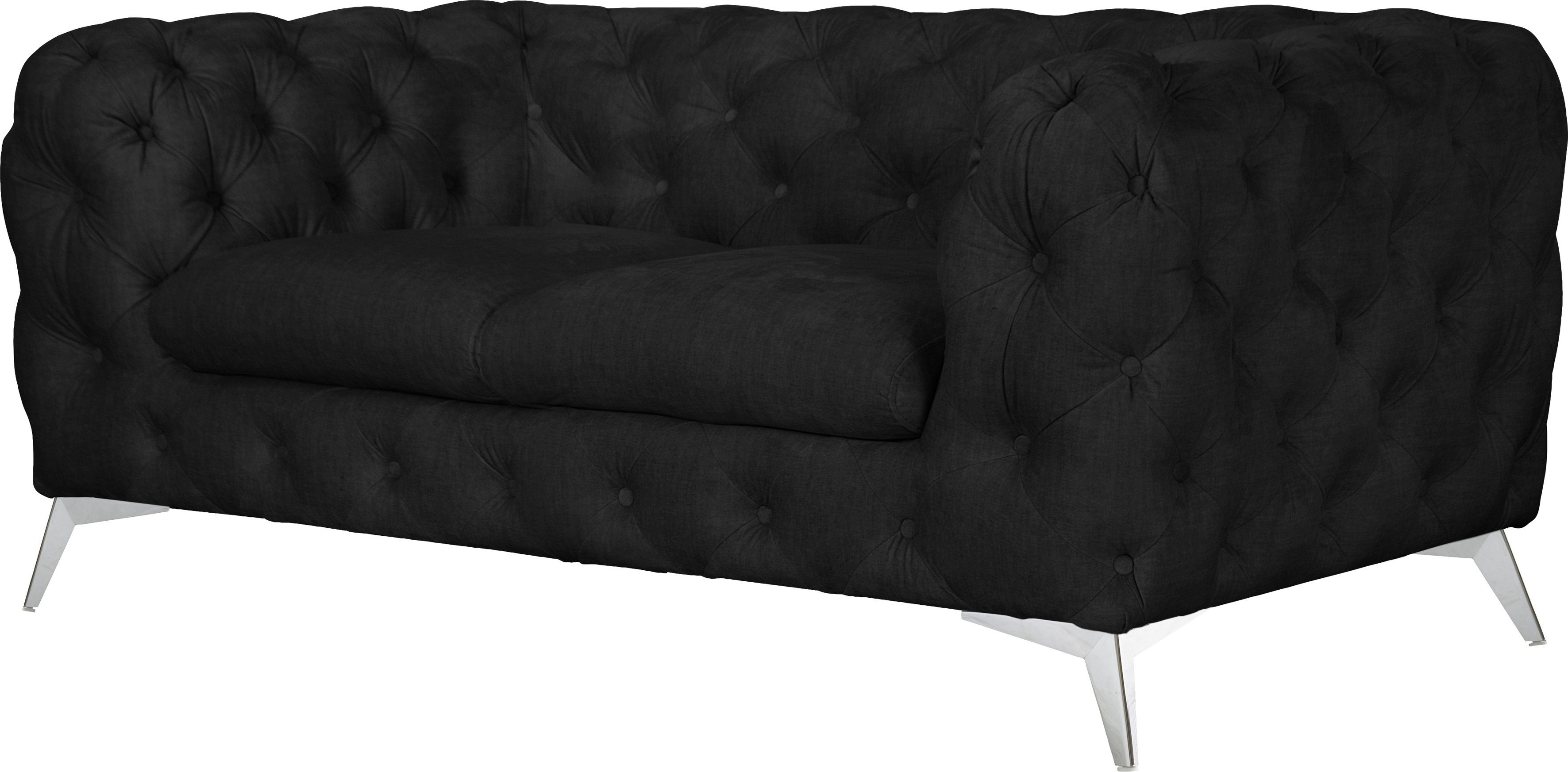 Leonique Chesterfield-bank Glynis luxueuze capitonnage, moderne chesterfield look, kleur van de poten ter keuze
