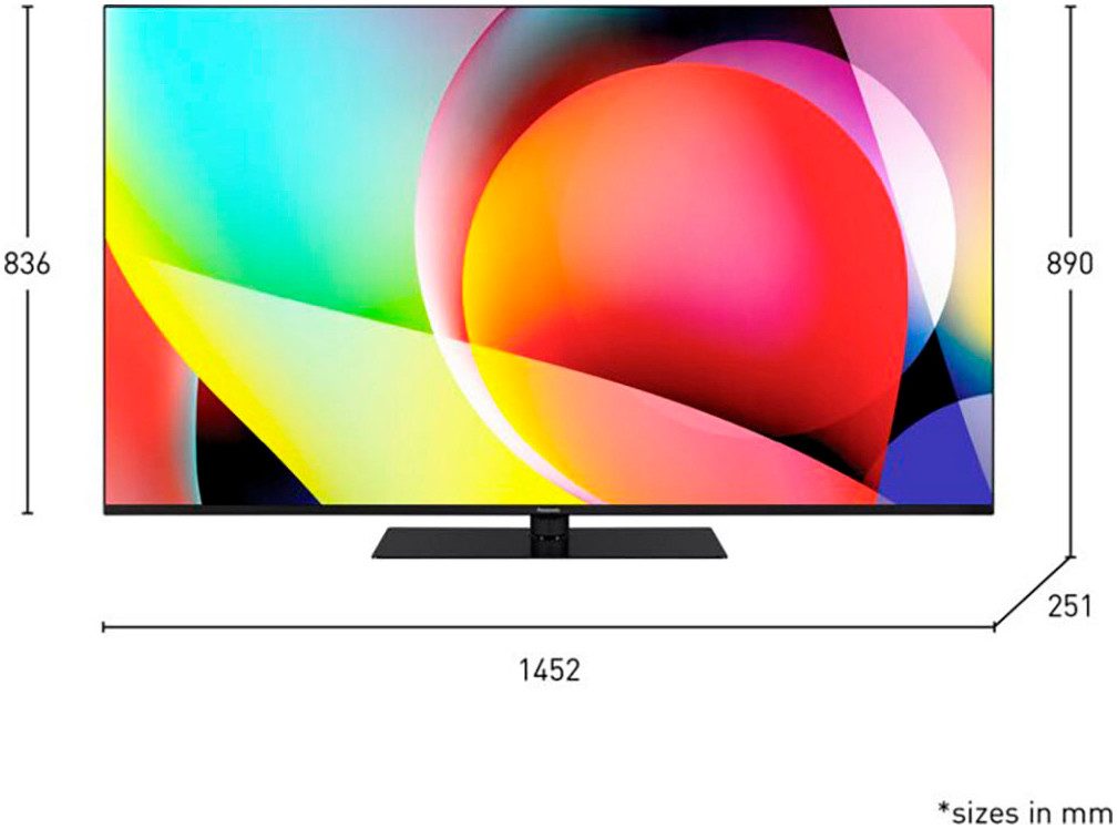 Panasonic Led-TV TN-65W70AEZ, 164 cm / 65", 4K Ultra HD, Google TV - Smart TV
