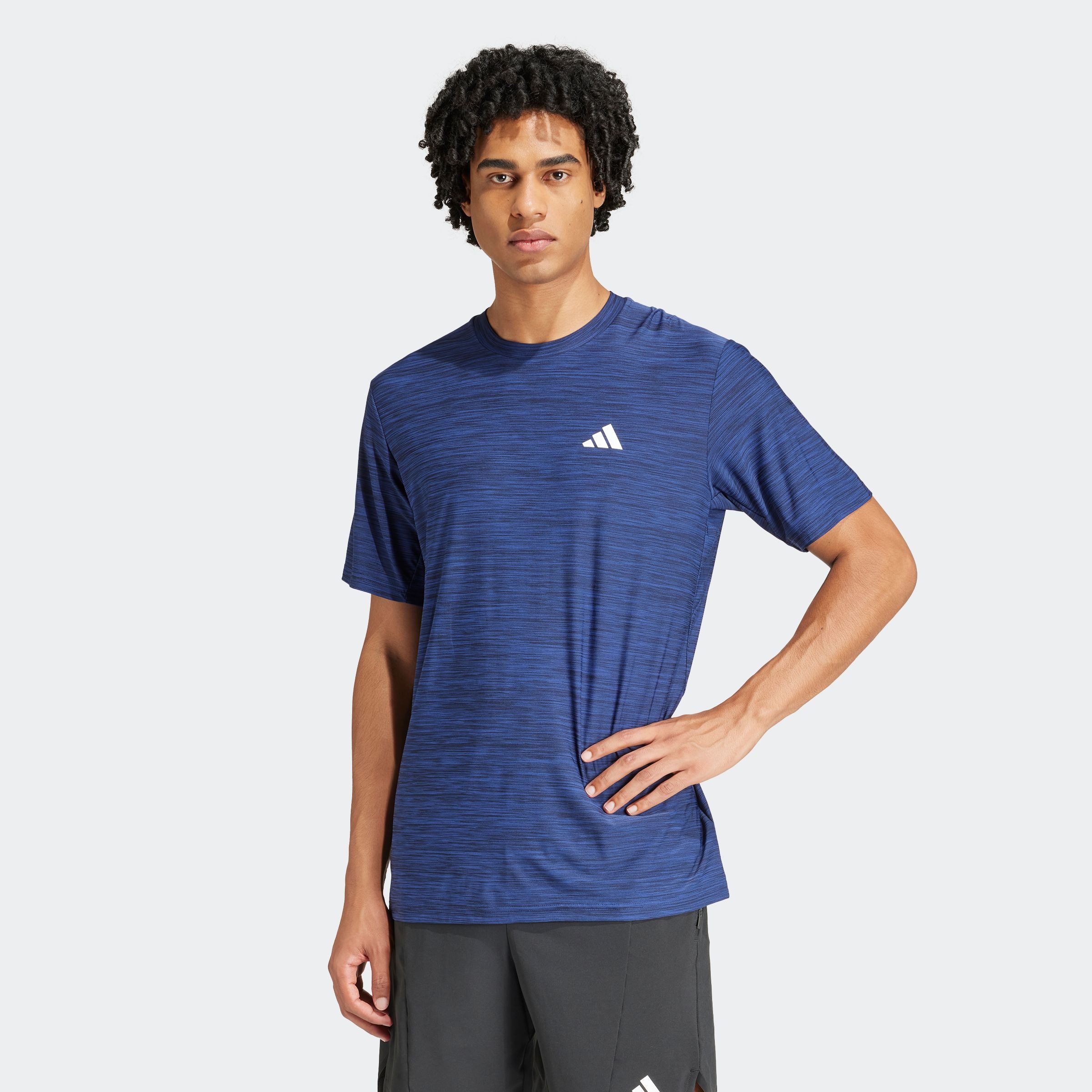 adidas Performance T-shirt TR-ES STRETCH T heren t-shirts maat S blauw