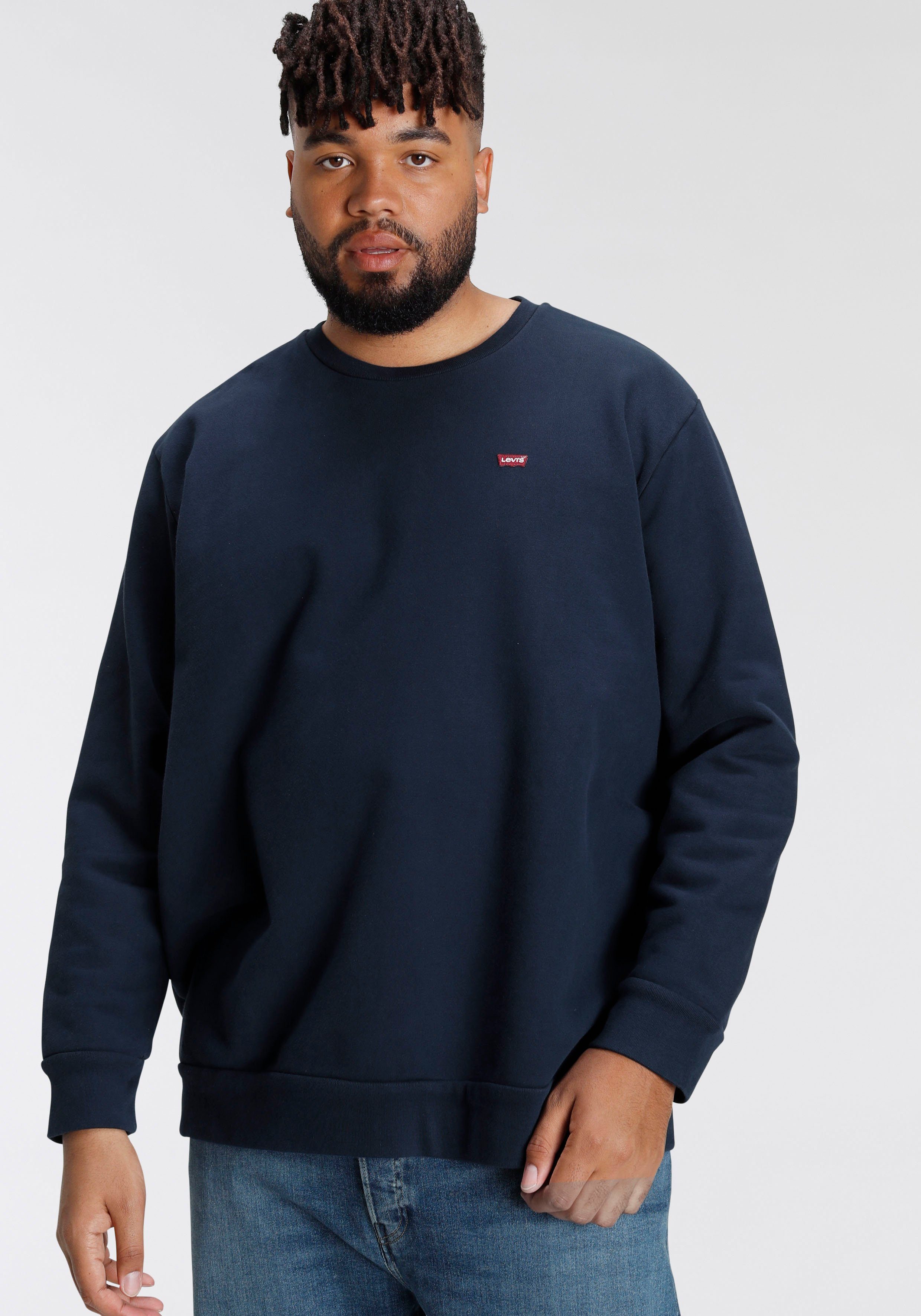 Levi's® Plus Sweatshirt BIG ORIGINAL HM CREW met batwing-logobadge