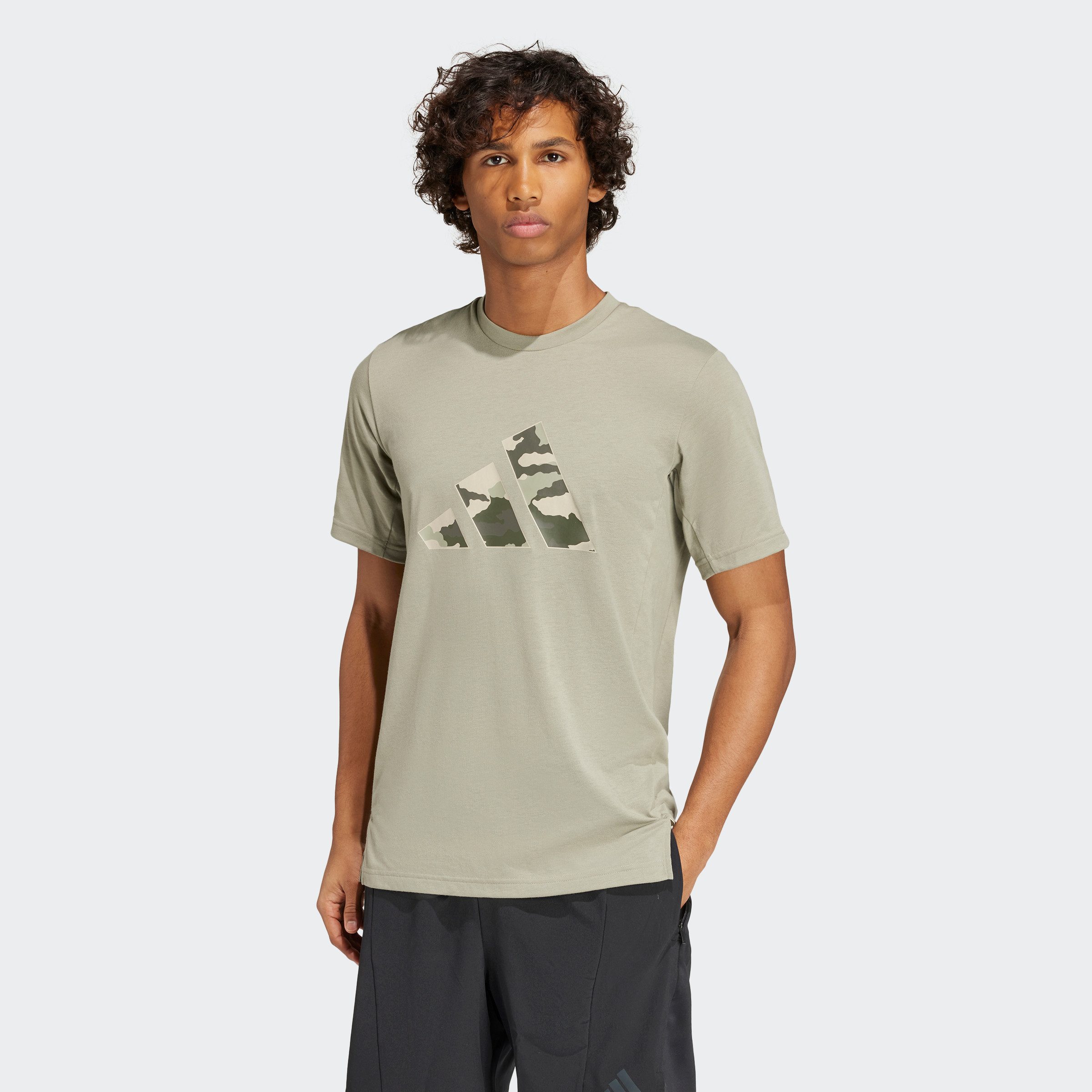 Adidas Performance T-shirt CAMO BIG LOGO T