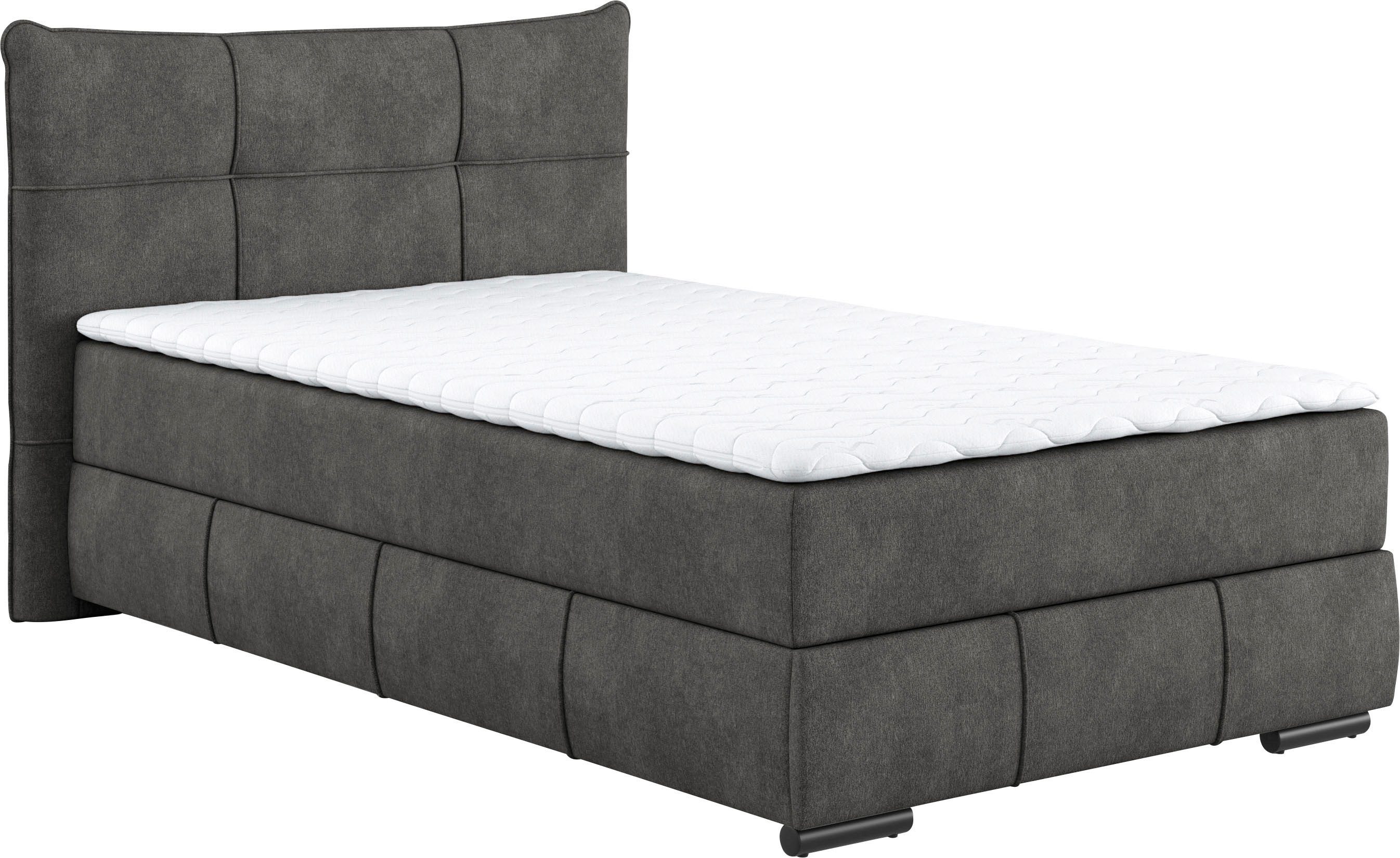 Mr. Couch Boxspring Brewdley met bedkist, incl. matras Topmatras en sierkussen, in verschillende hardheden beschikbaar