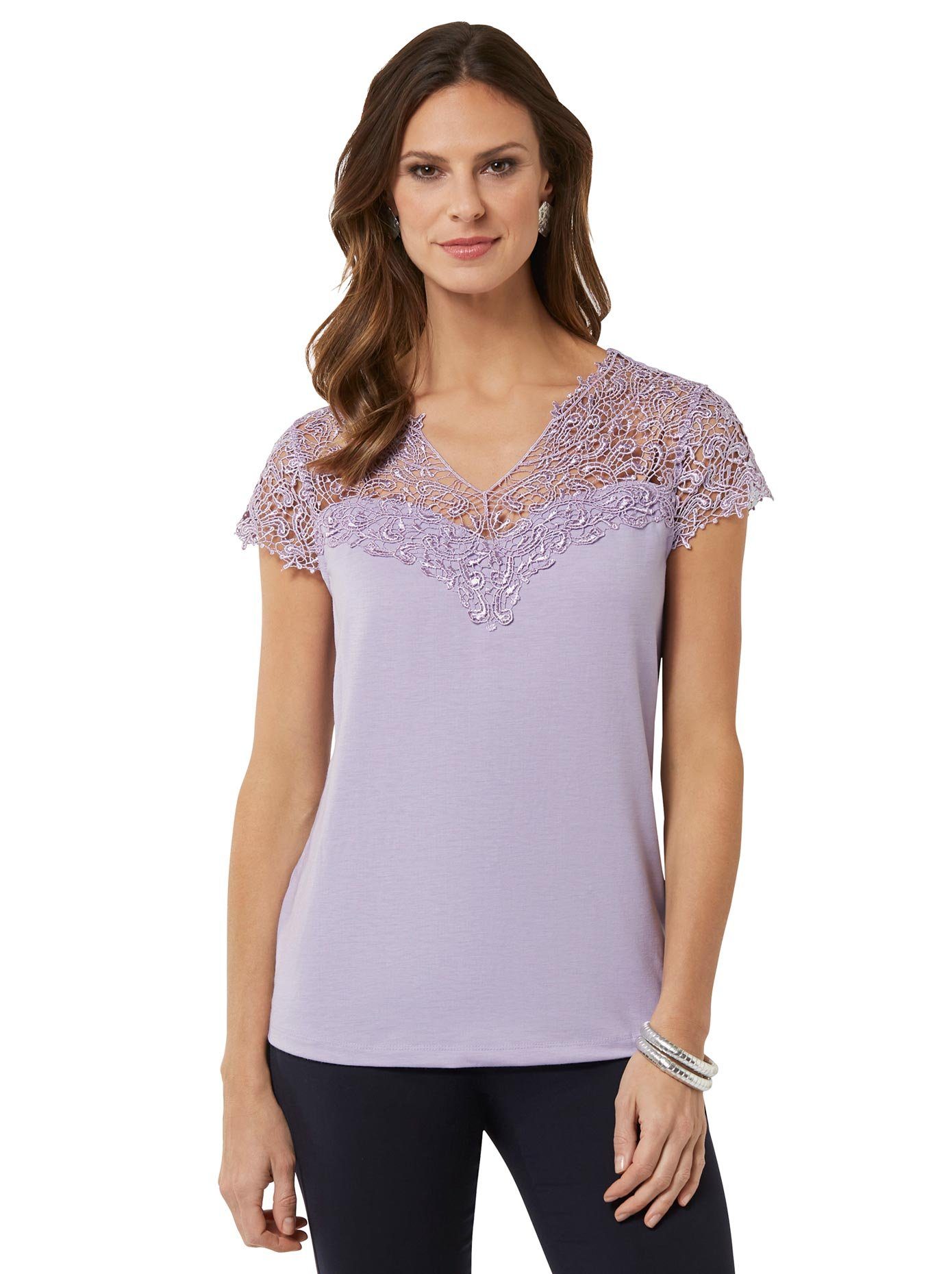 Lady Kanten Shirt (1-delig)