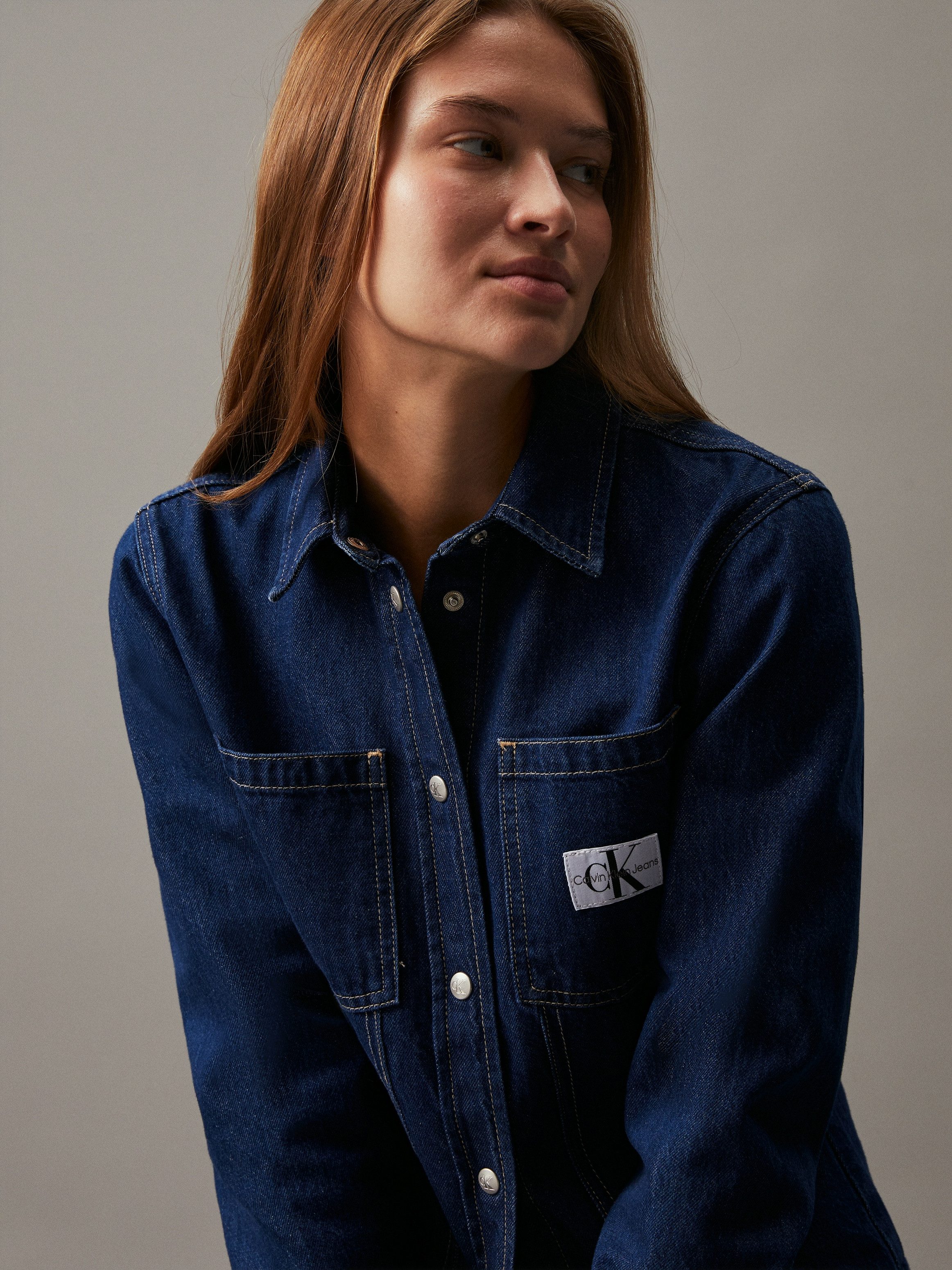 Calvin Klein Jeans blouse LEAN DENIM SHIRT
