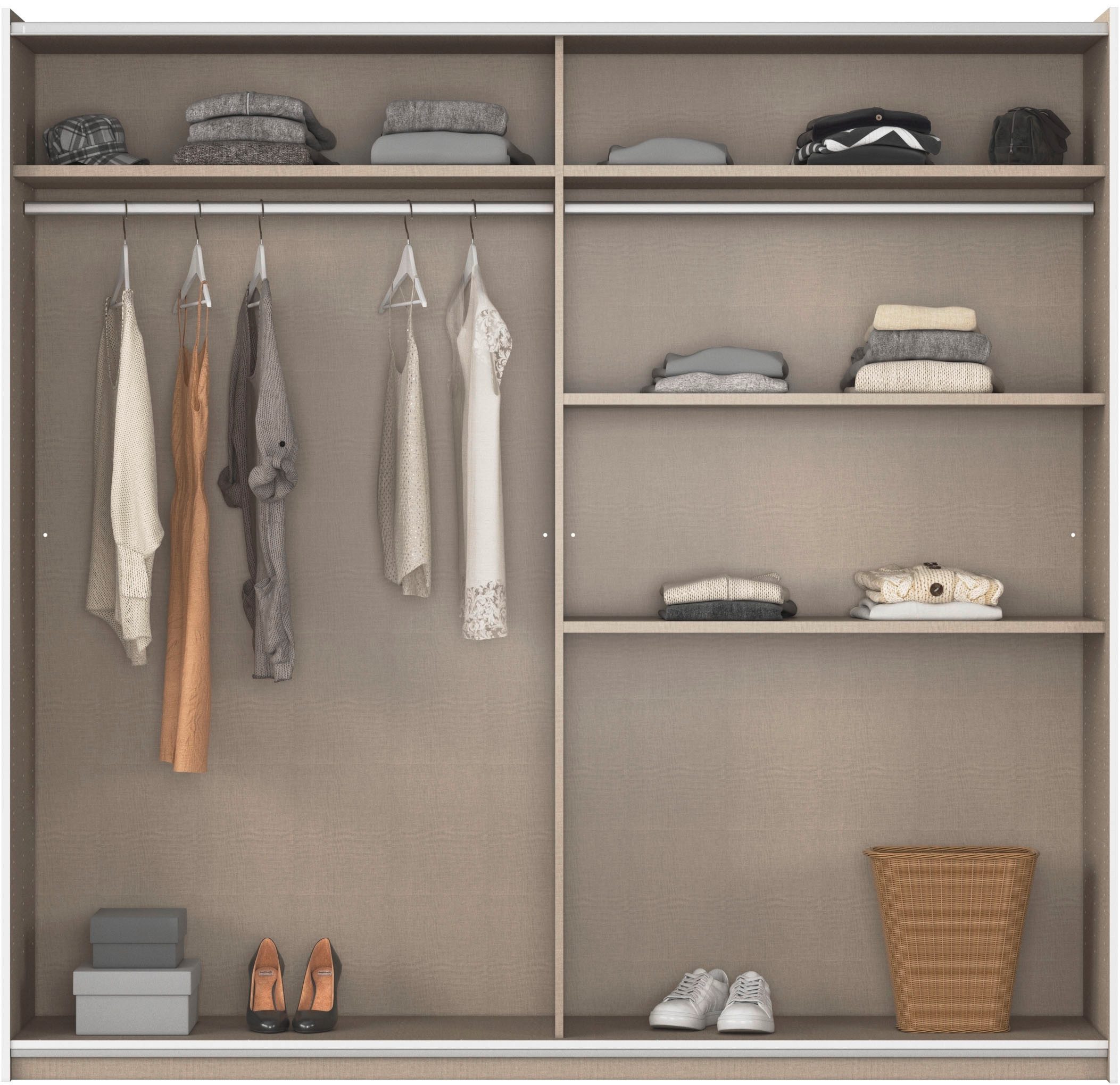 rauch Zweefdeurkast AURELIO kledingkast garderobe TOPSELLER OTTO´s CHOICE 3 verschillende uitrustingsvarianten handgrepen van metaal made in germany