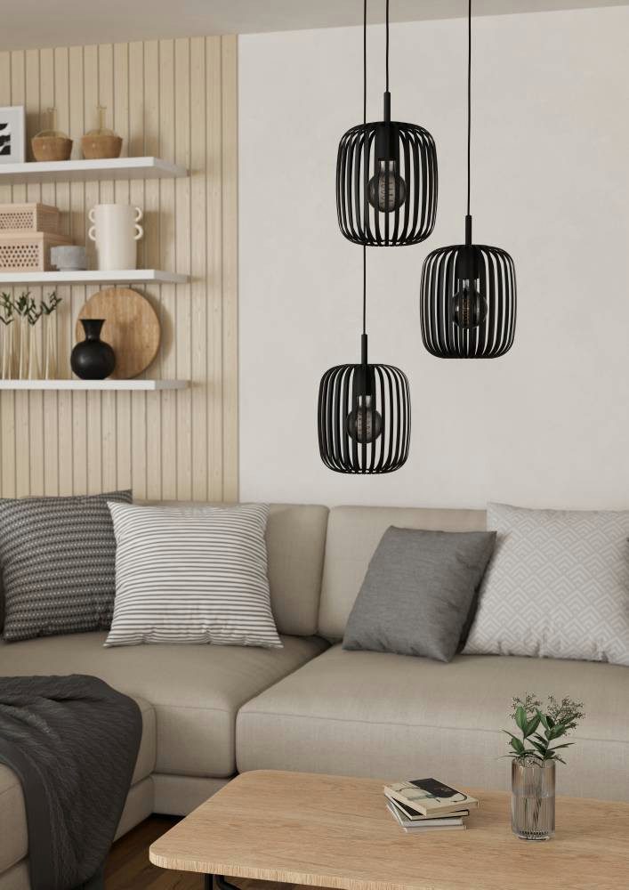 EGLO Hanglamp ROMAZZINA Hanglamp, hanglamp van metaal, E27 fitting, Ø 46 cm (1 stuk)