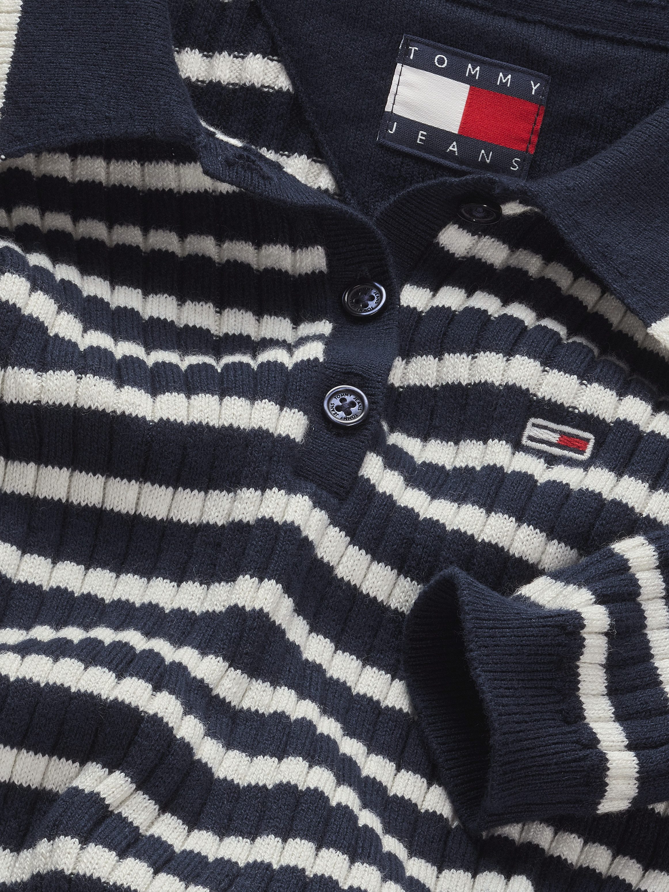 TOMMY JEANS Trui met polokraag TJW ESSENTIAL LS POLO SWEATER