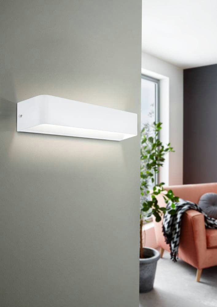 EGLO Wandlamp SANIA 4 wandlamp, wandspot, ganglamp, wit, LED, modern (1 stuk)