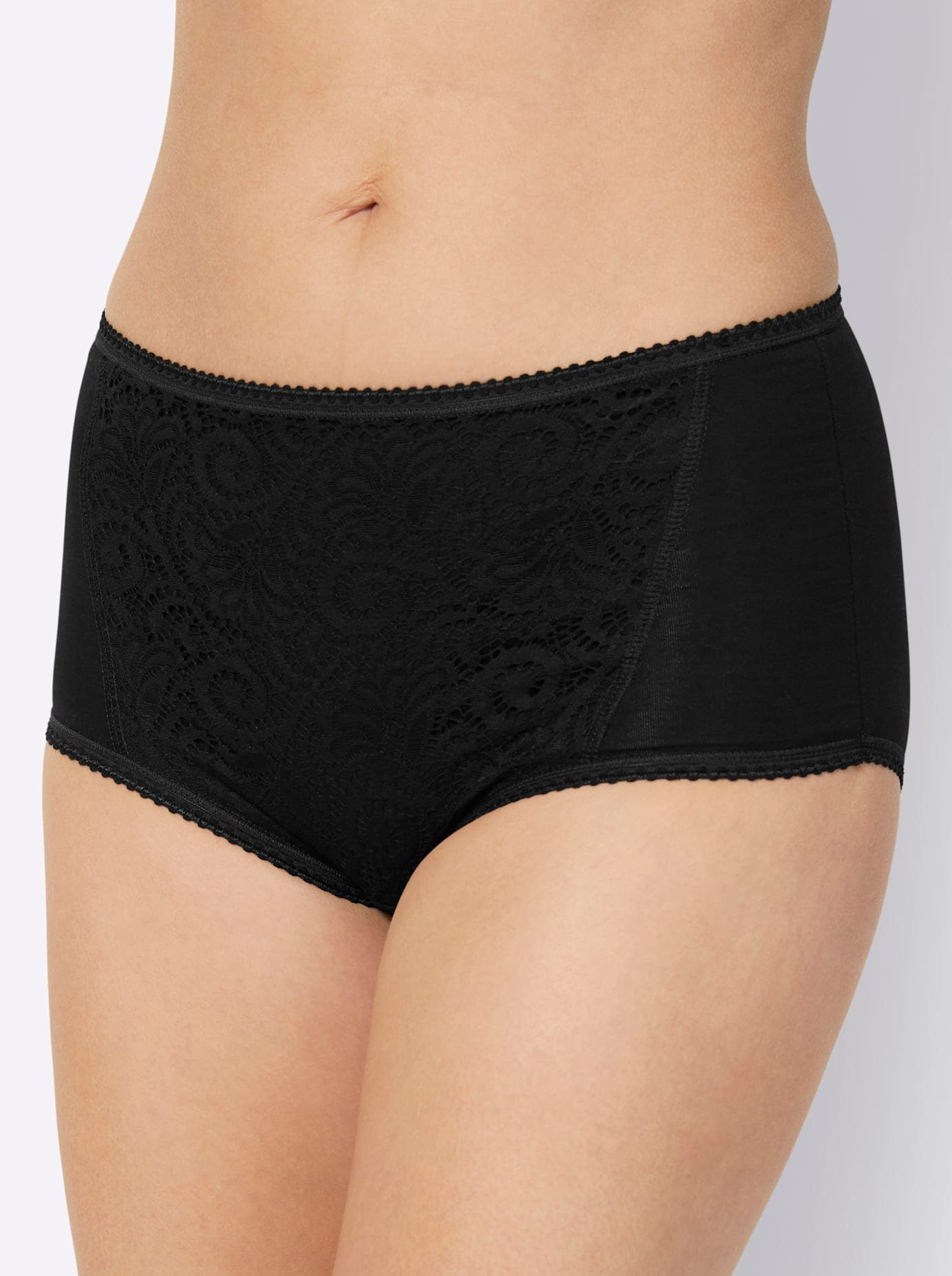 wäschepur Modellerende slip (2 stuks) dames slips maat 46 zwart