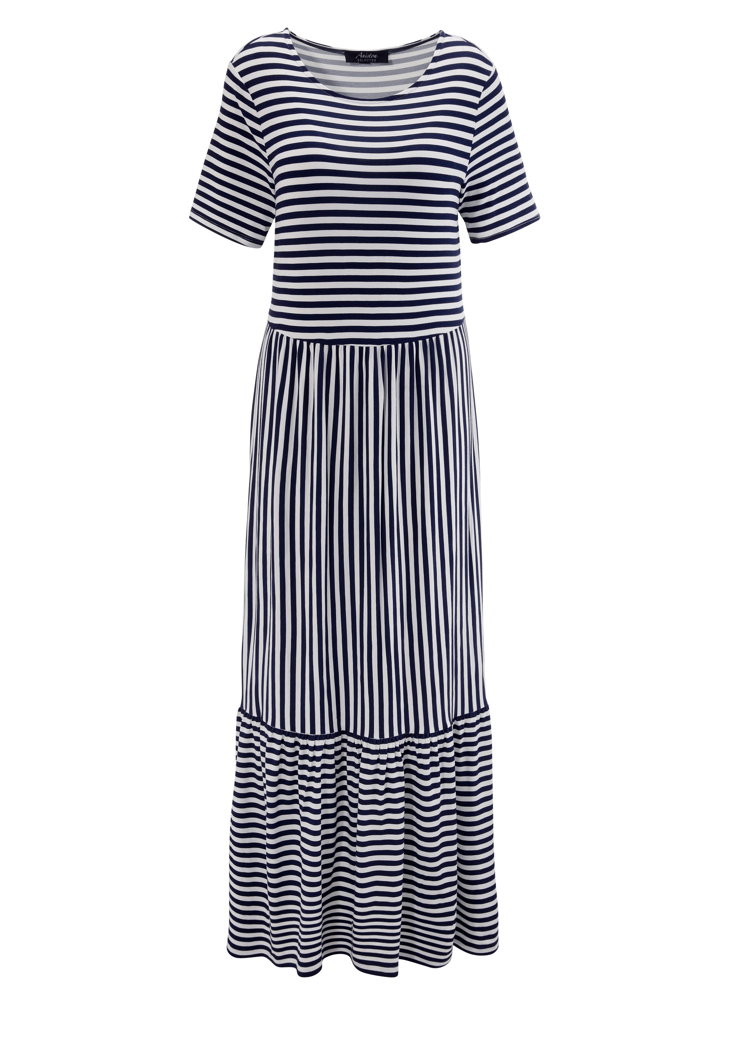 Aniston SELECTED Zomerjurk in gestreept ontwerp voor een tijdloos mooie look - nieuwe collectie