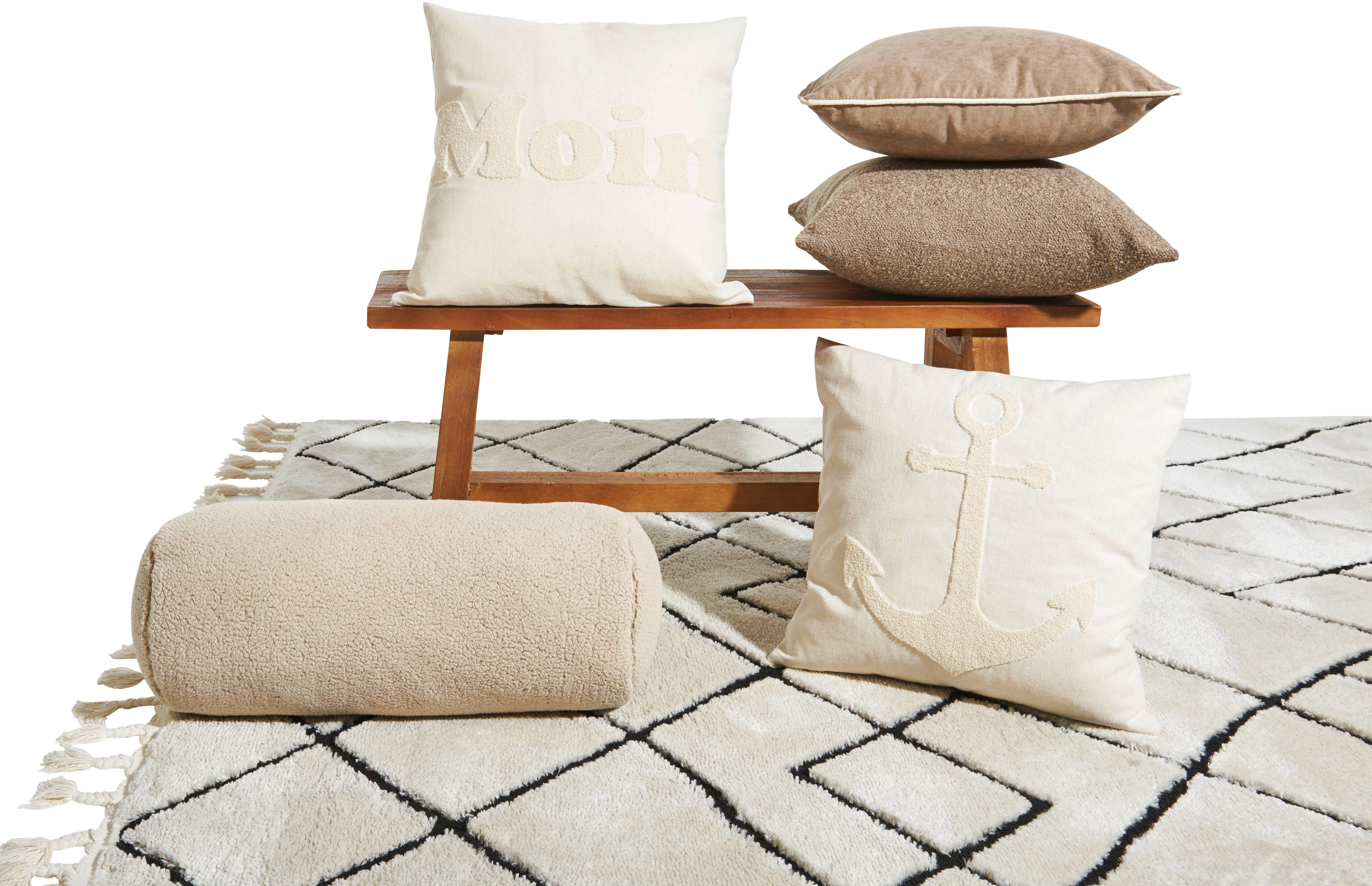 done.® Kussenhoes Touch Effen kussenhoes van zachte bouclé-stof (1 stuk)