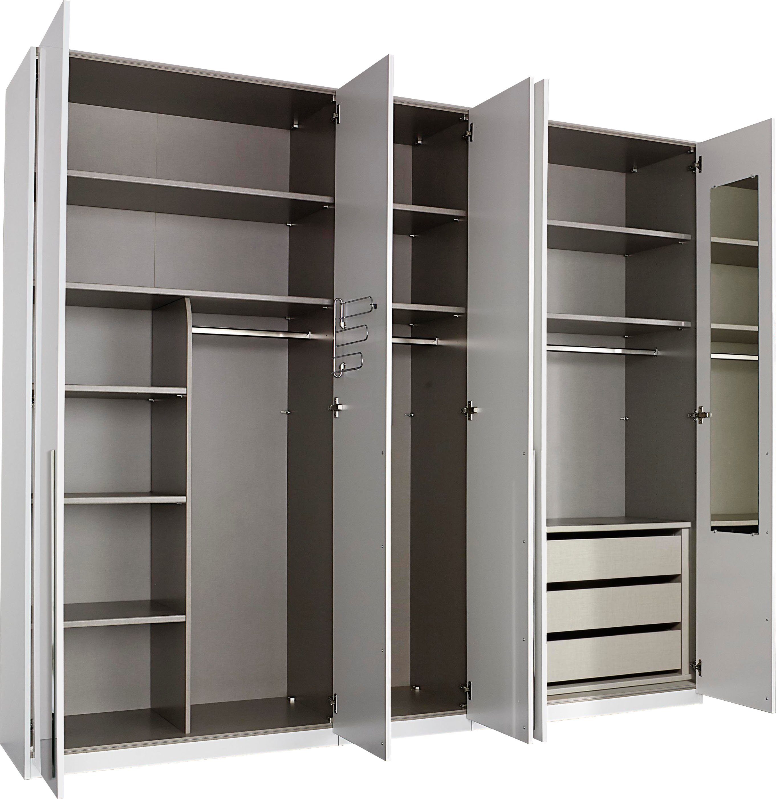 rauch Draaideurkast Montclar Passe-partout optioneel met verlichting, incl. vele accessoires