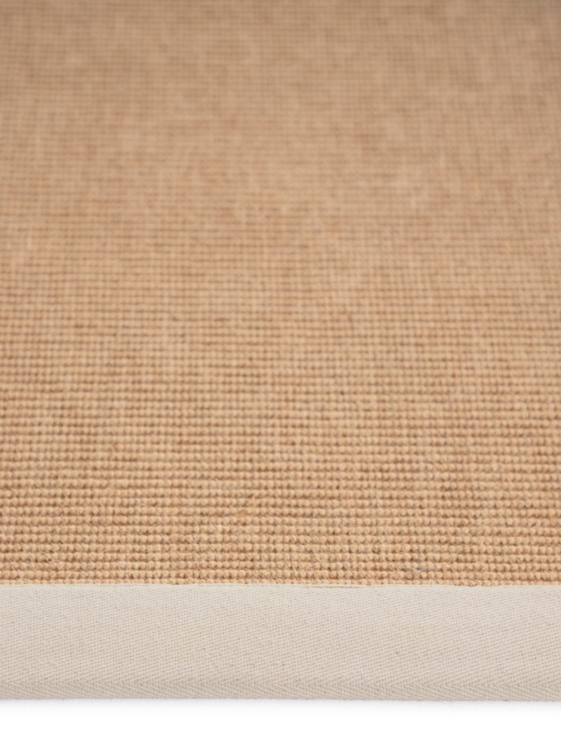 carpetfine Loper Sisal met gekleurd randdessin, antislip achterzijde