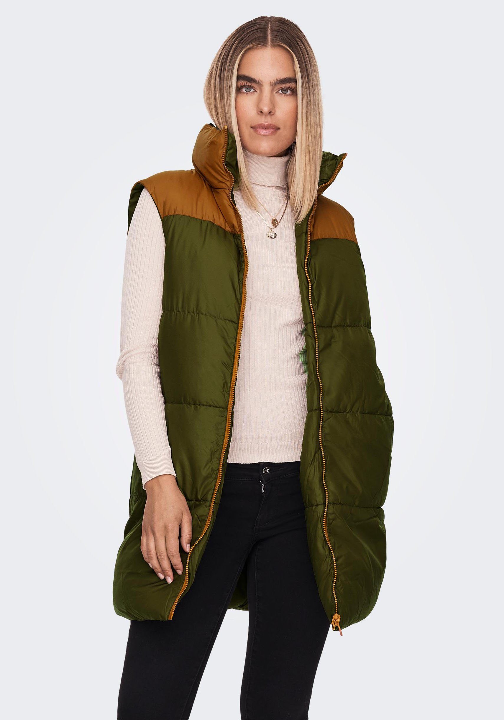 Only Bodywarmer ONLRICKY REV.LONG WAISTCOAT BLOK CC OTW