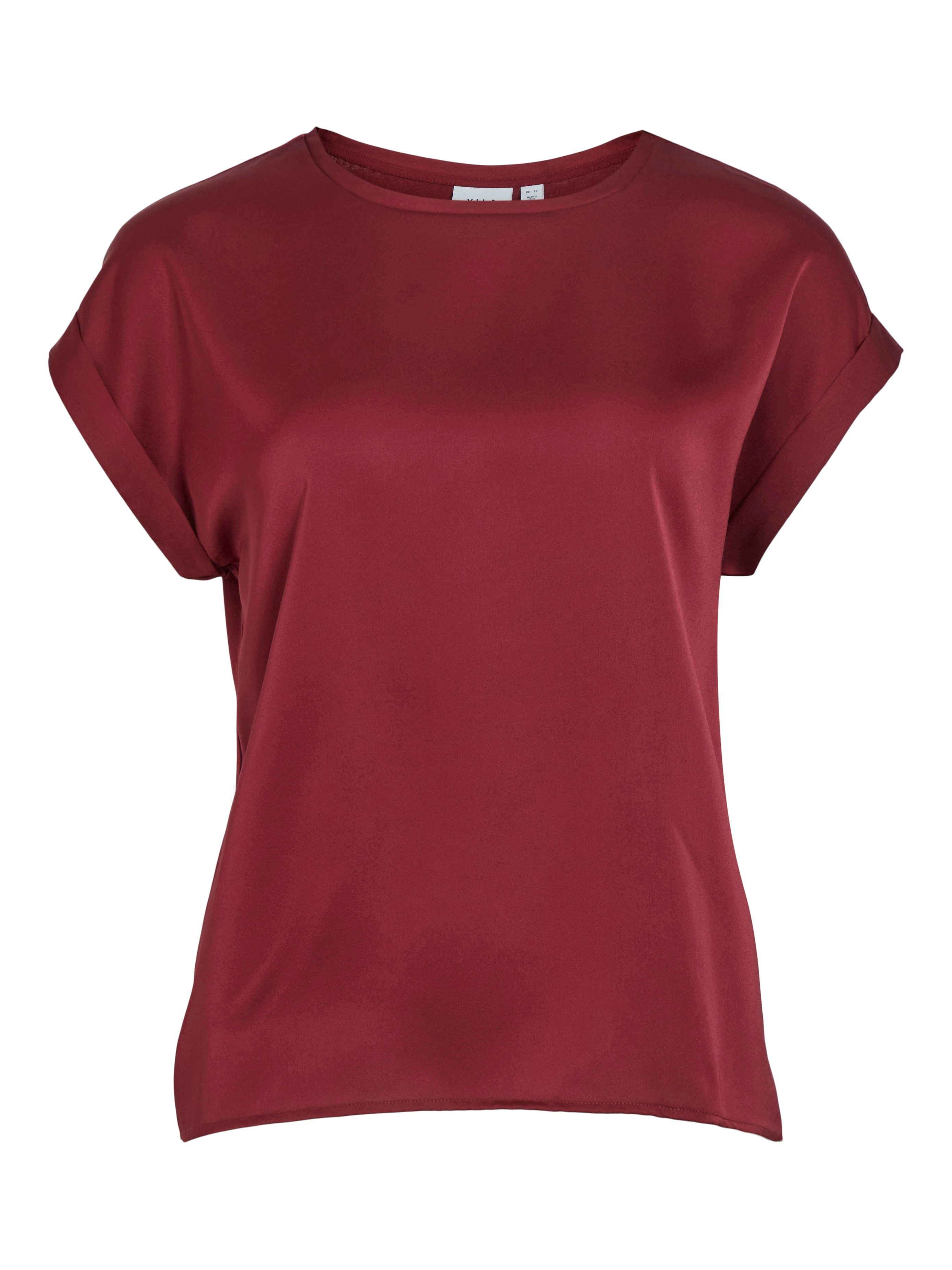 Vila Shirt met korte mouwen VIELLETTE S/S SATIN TOP - NOOS