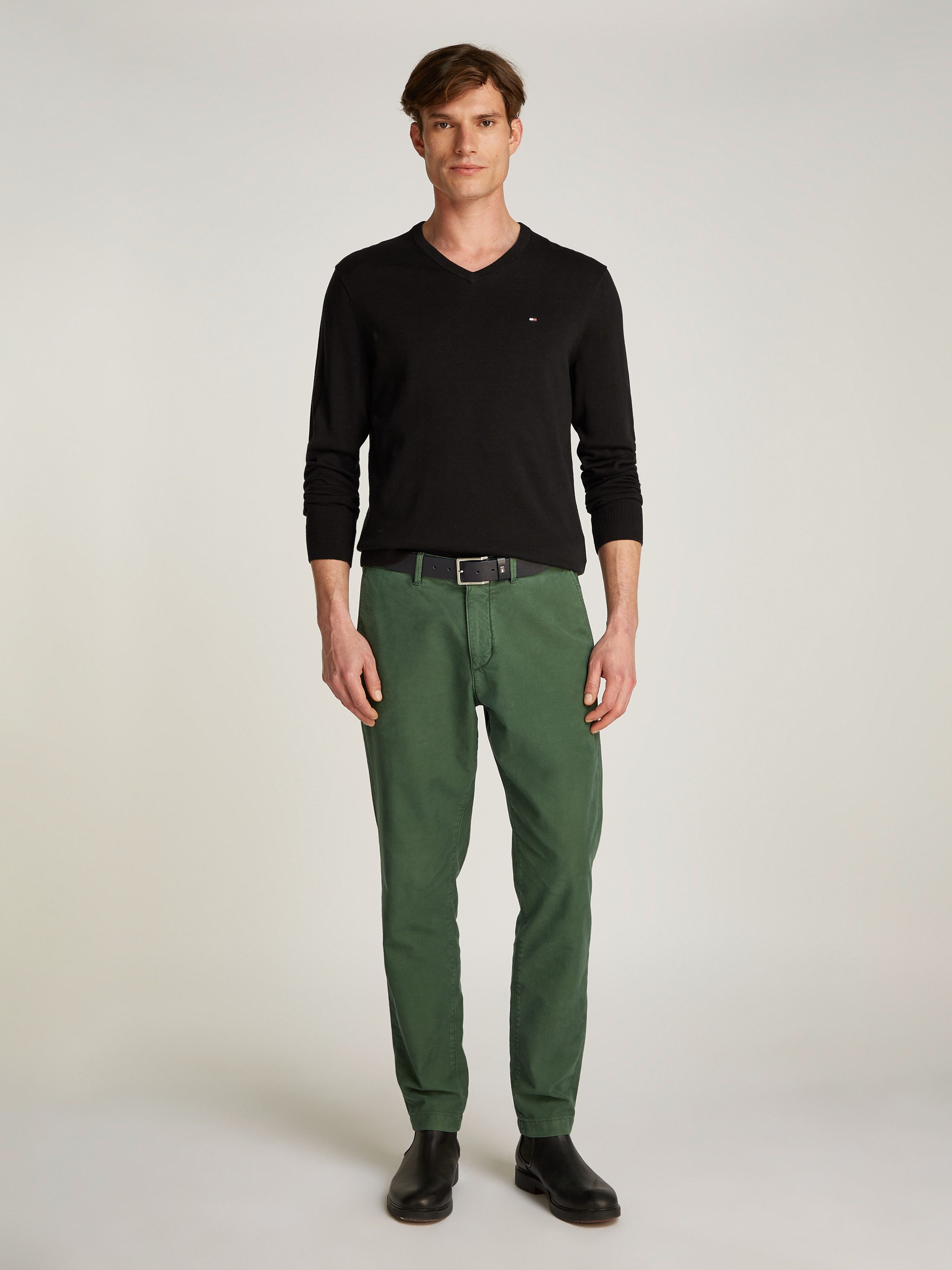 Tommy Hilfiger Gebreide trui ESSENTIAL COTTON V NECK