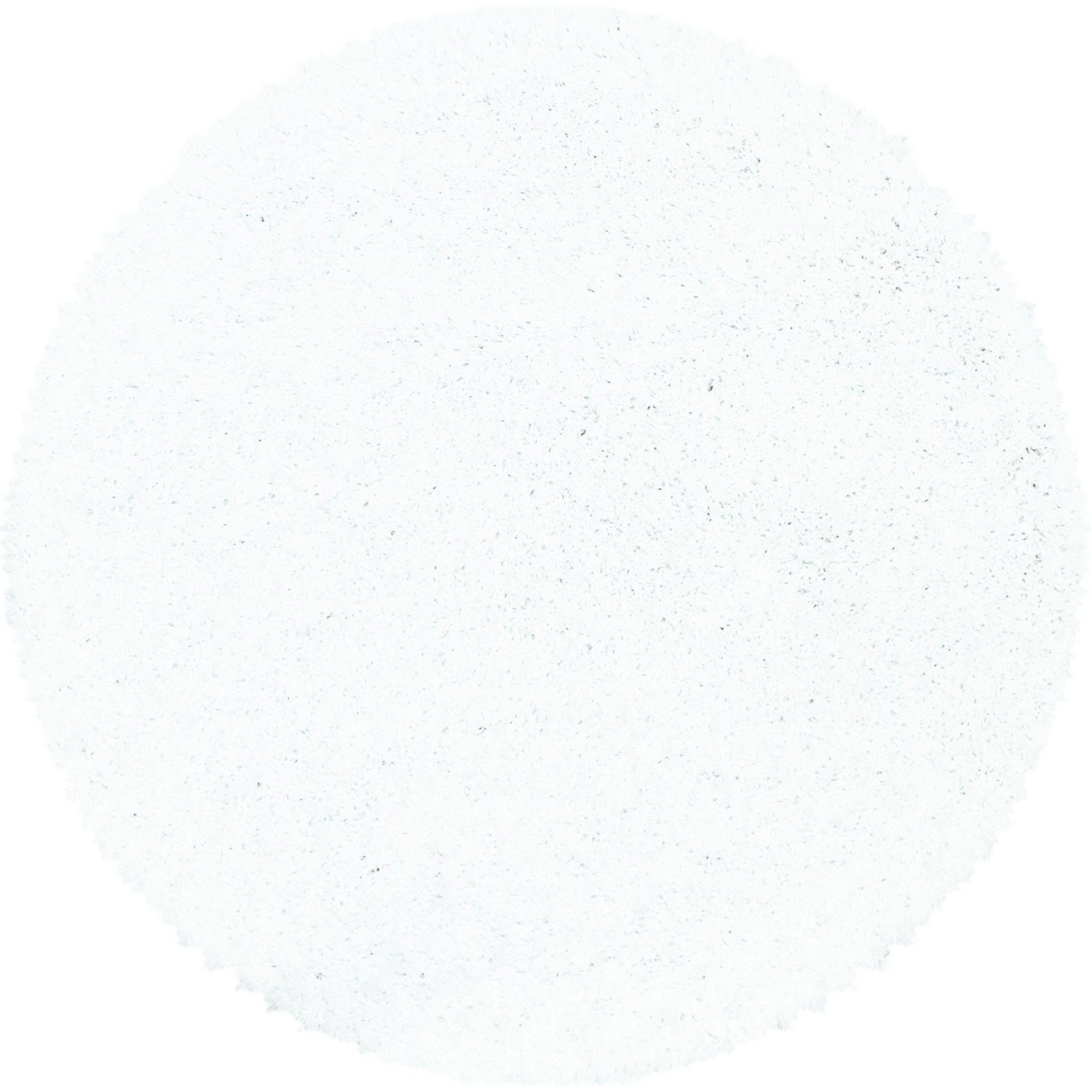 Ayyildiz Teppiche Hoogpolig vloerkleed SYDNEY 3000 moderne vloerkleden maat Ø 80 cm x 50 mm wit