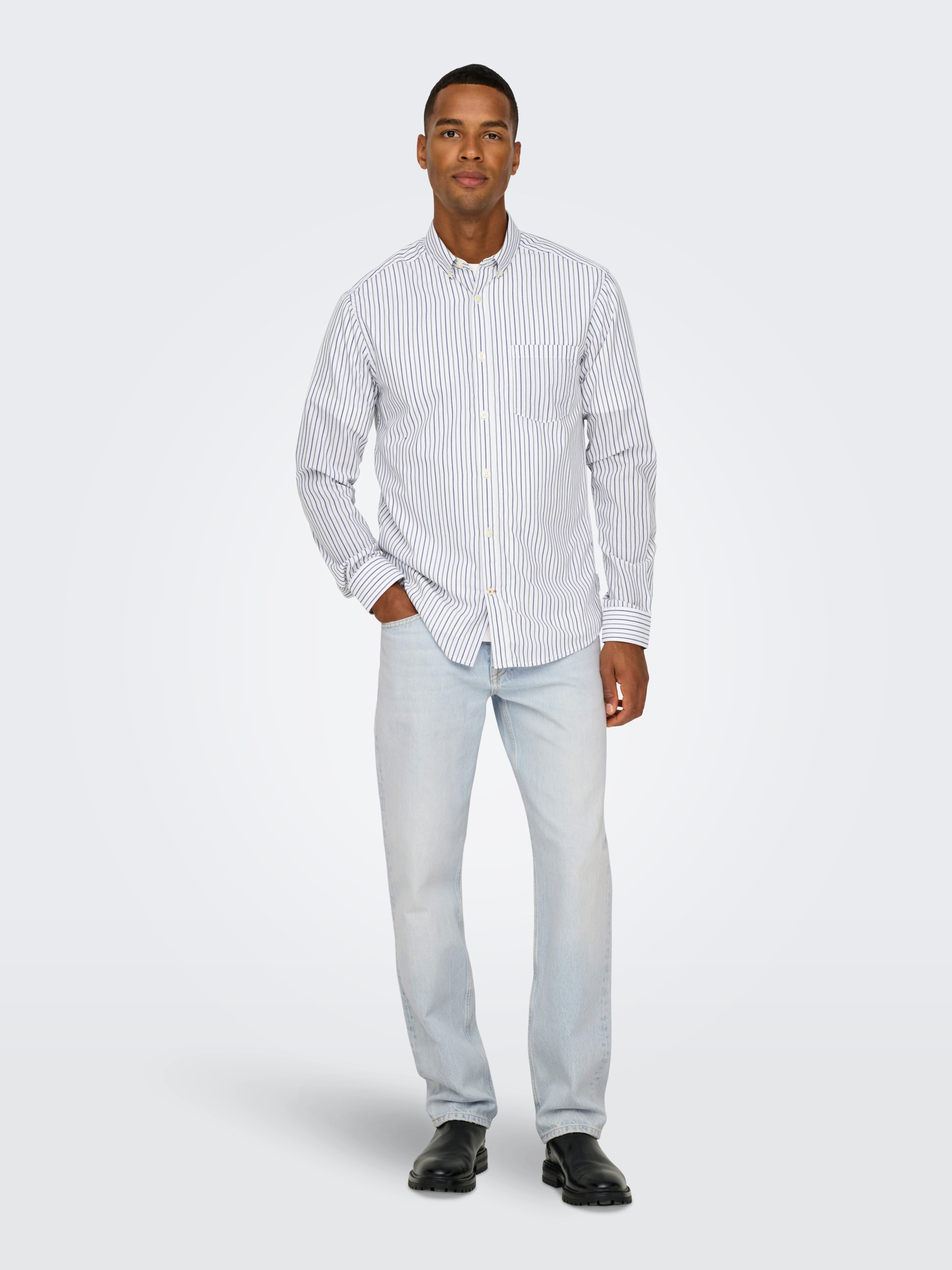 ONLY & SONS Regular fit jeans ONSEDGE STRAIGHT BROMO 0017 DOT DNM NOOS