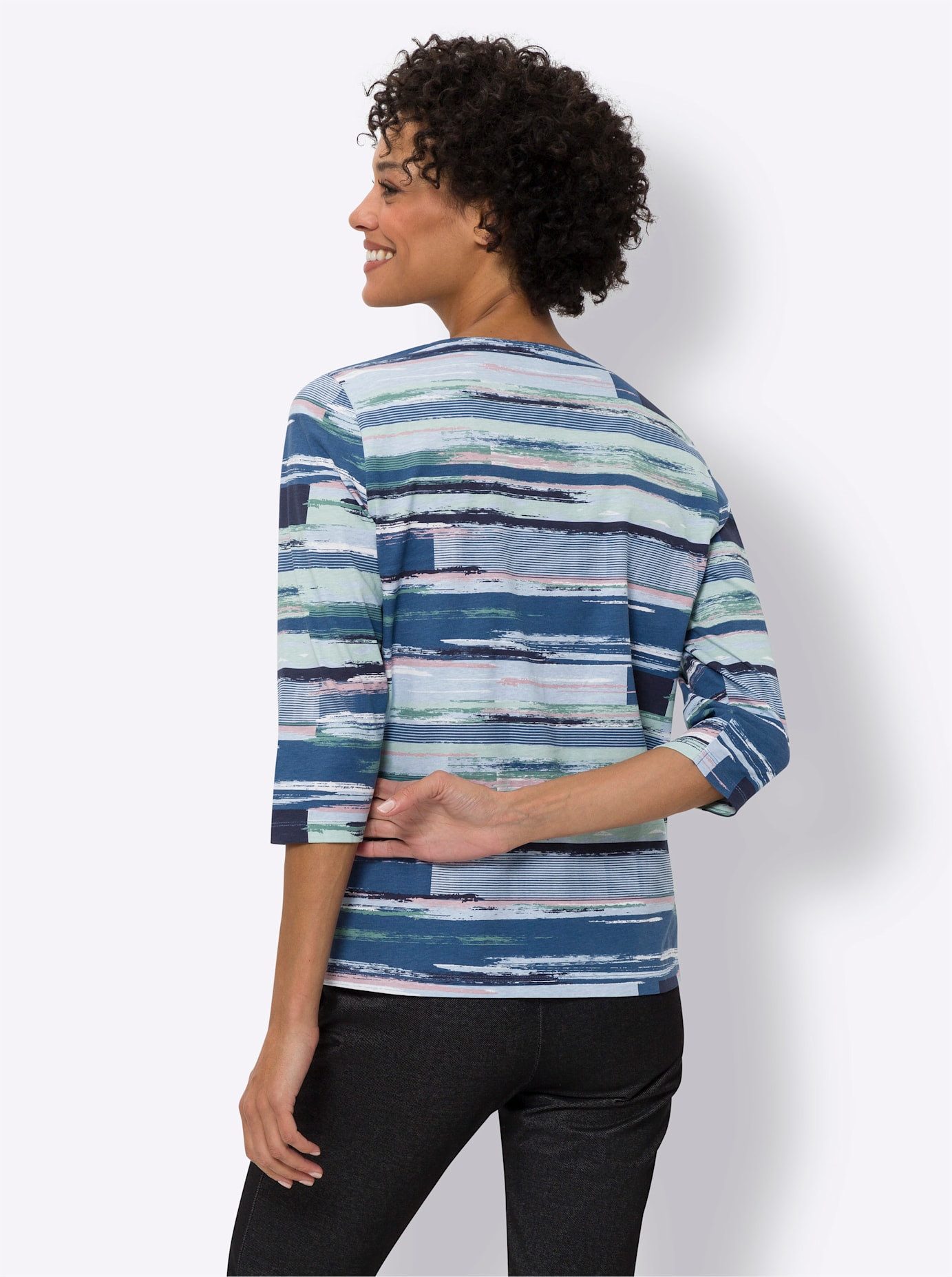 Classic Basics Shirt met print Shirt met 3/4-mouwen (1-delig)