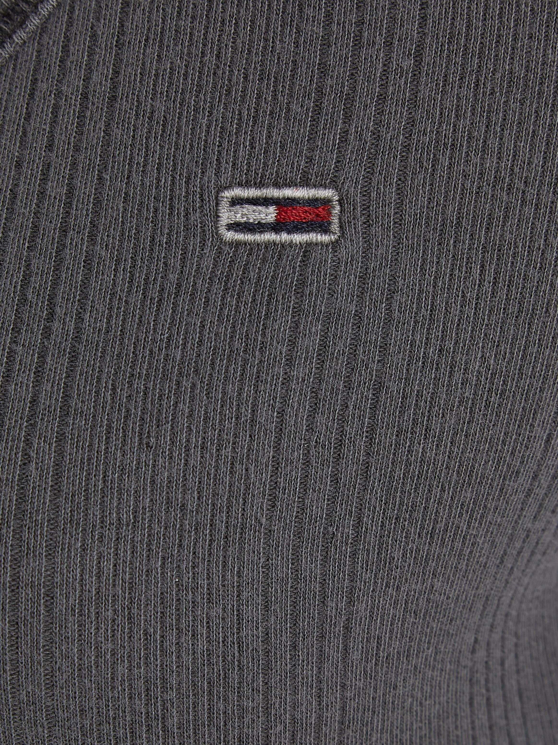 TOMMY JEANS Shirt met lange mouwen TJW SLIM NECKLINE DETAIL GMD LS