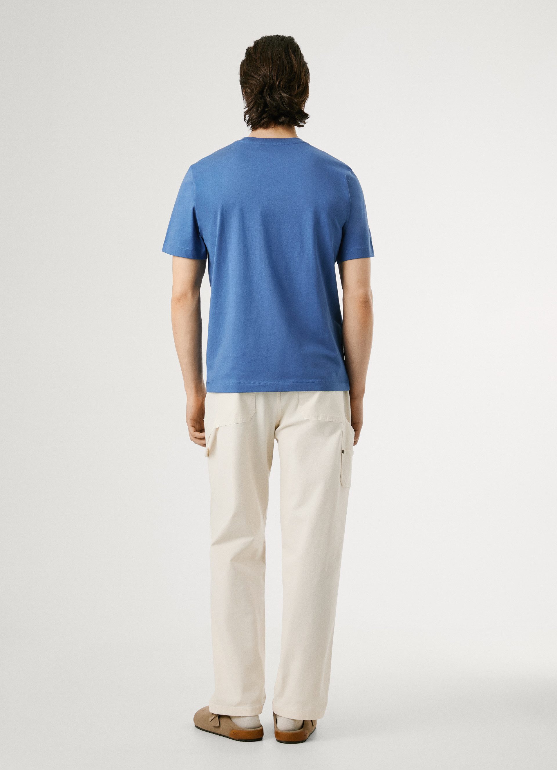 Pepe Jeans T-shirt MILON TEE met geribbelde ronde hals