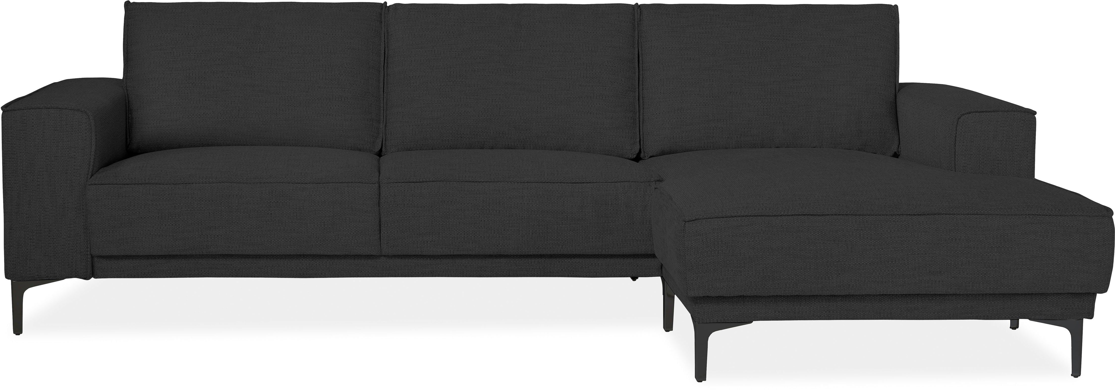 Places of Style Hoekbank Oland, structuur, platweefsel, luxe microvezel, bouclé