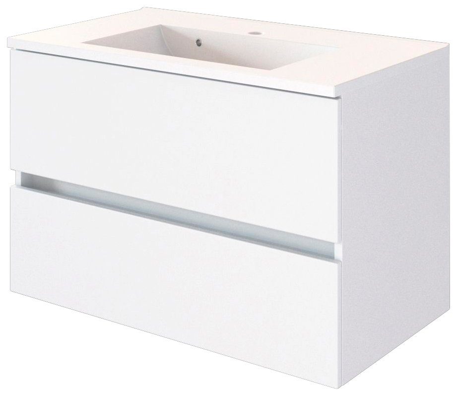 welltime Wastafelonderkast Baabe Breedte 80 cm wastafelmeubels wit