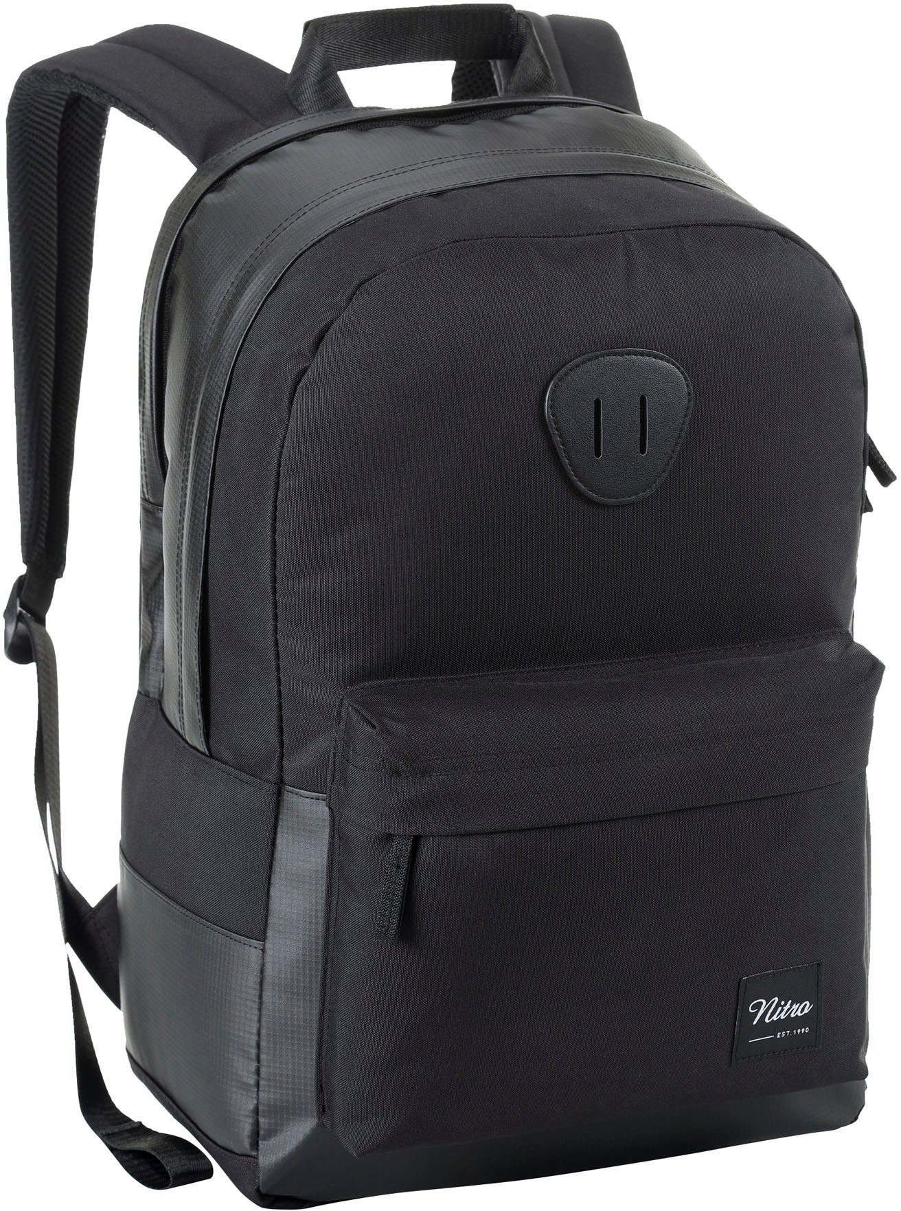 NITRO Vrijetijdsrugzak Urban Plus Daypack, streetpack in retro-stijl, alledaagse rugzak, schoolrugzak