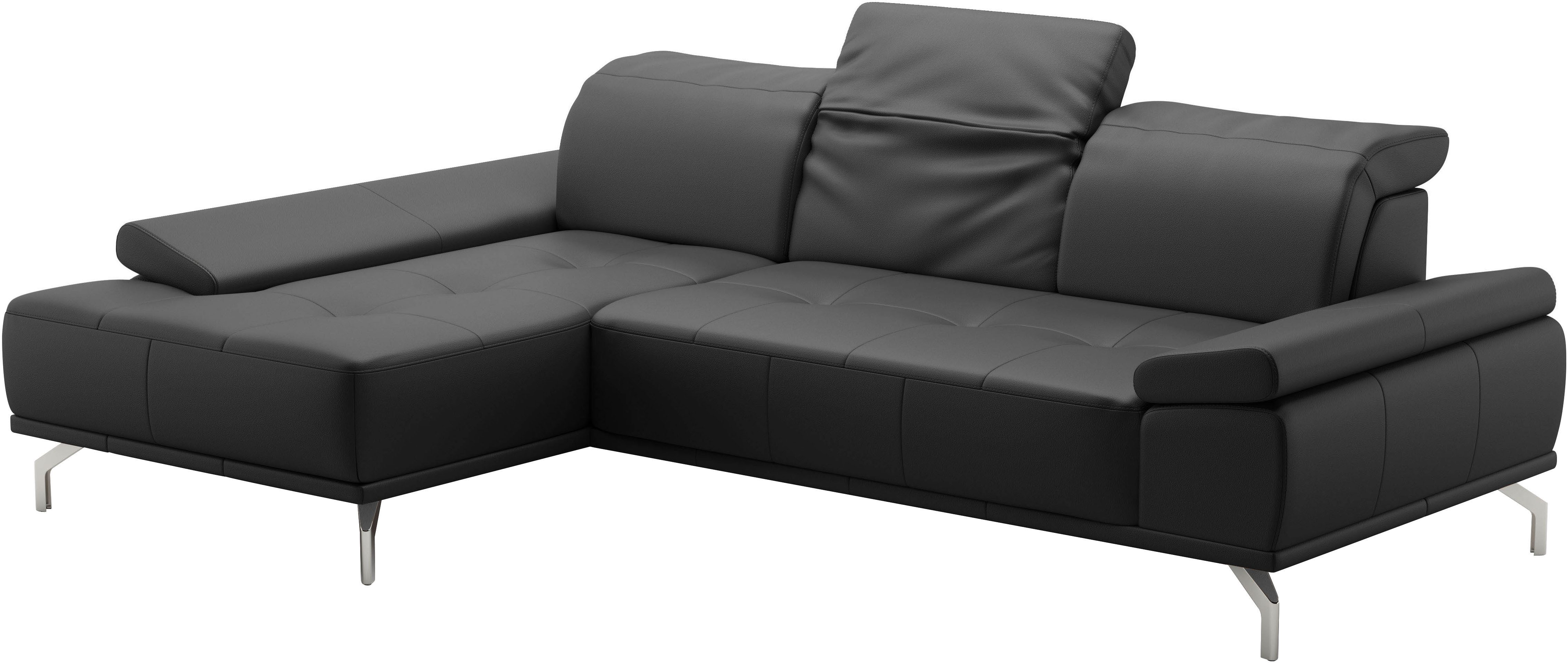 Places of Style Hoekbank Caluna Incl. zitdiepteverstelling, optioneel met hoofd- en armleuningverstelling