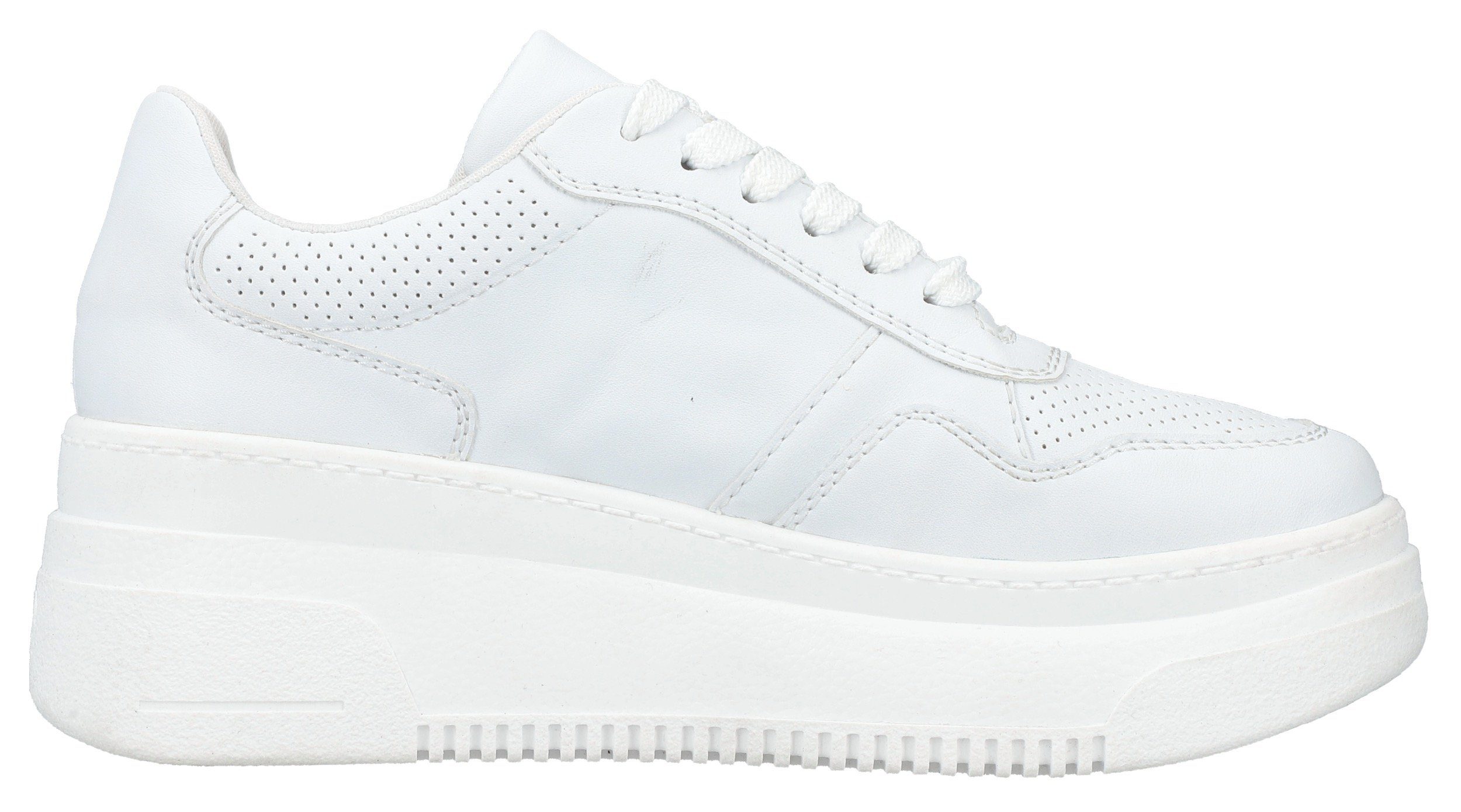 Rieker Plateausneakers met losse inlegzool, vrijetijdsschoen, lage schoen, veterschoen