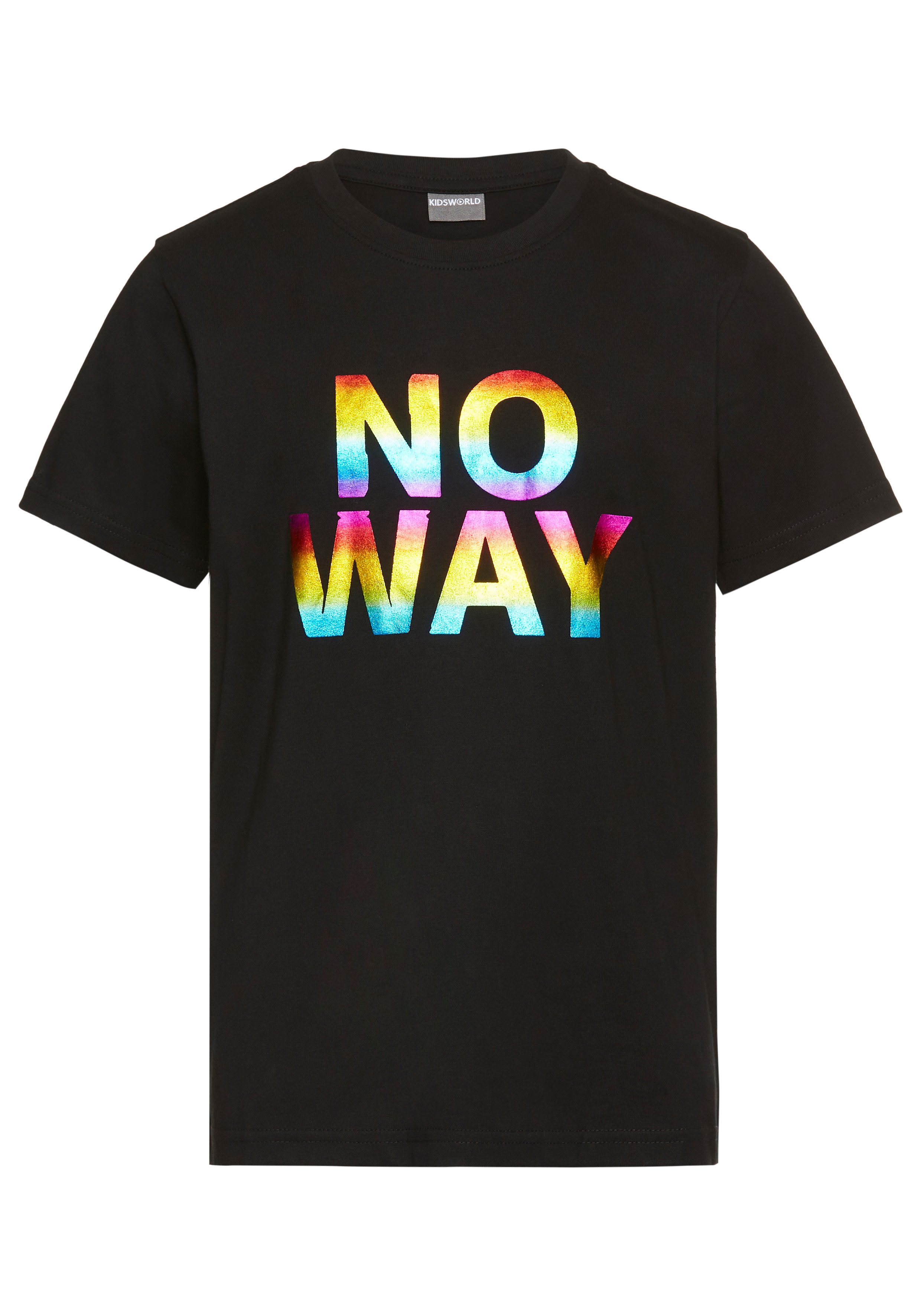 KIDSWORLD T-shirt Spreukshirt: NO WAY