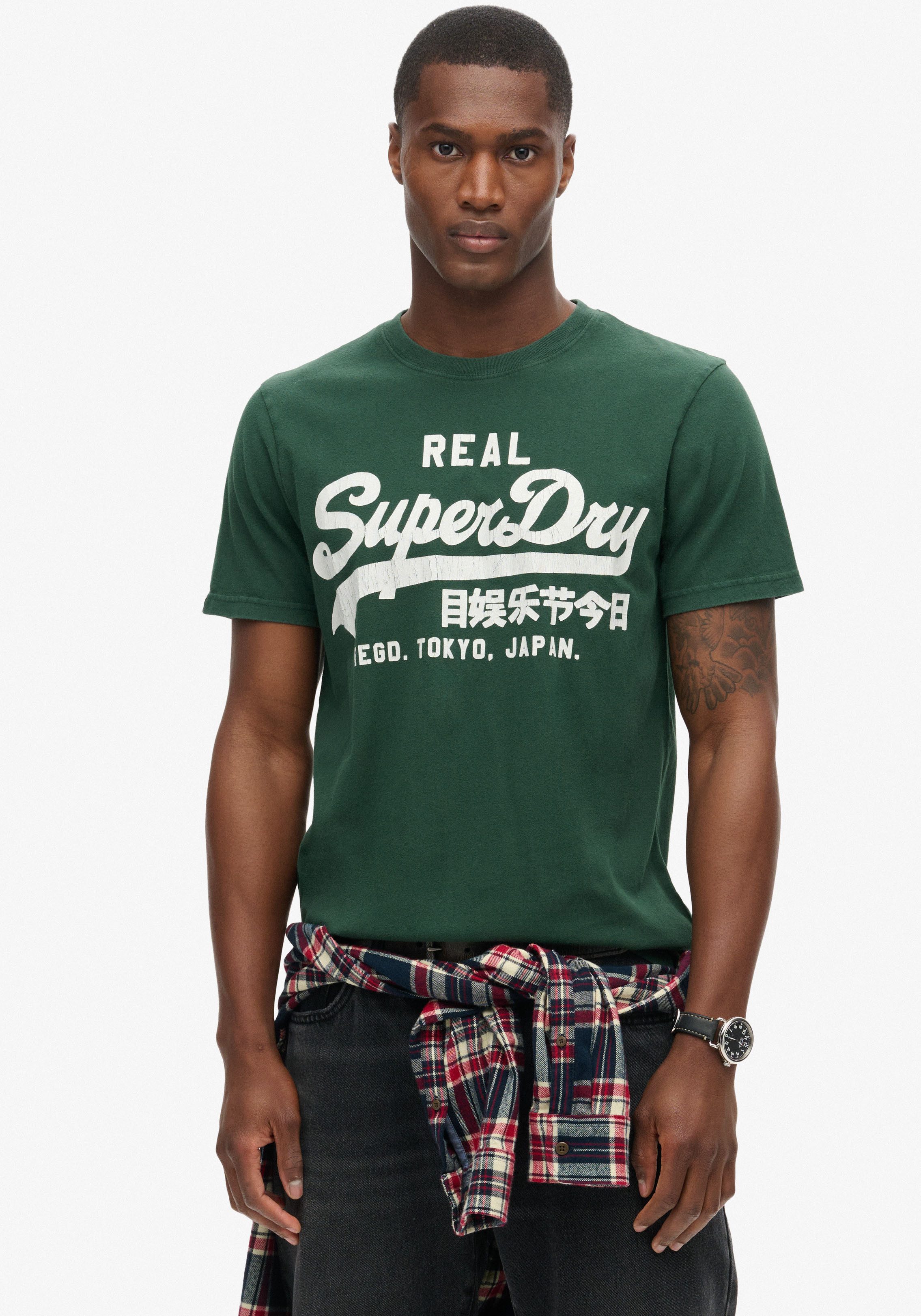 Superdry Shirt met ronde hals