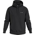 calvin klein hoodie sleeve placement logo hoodie zwart