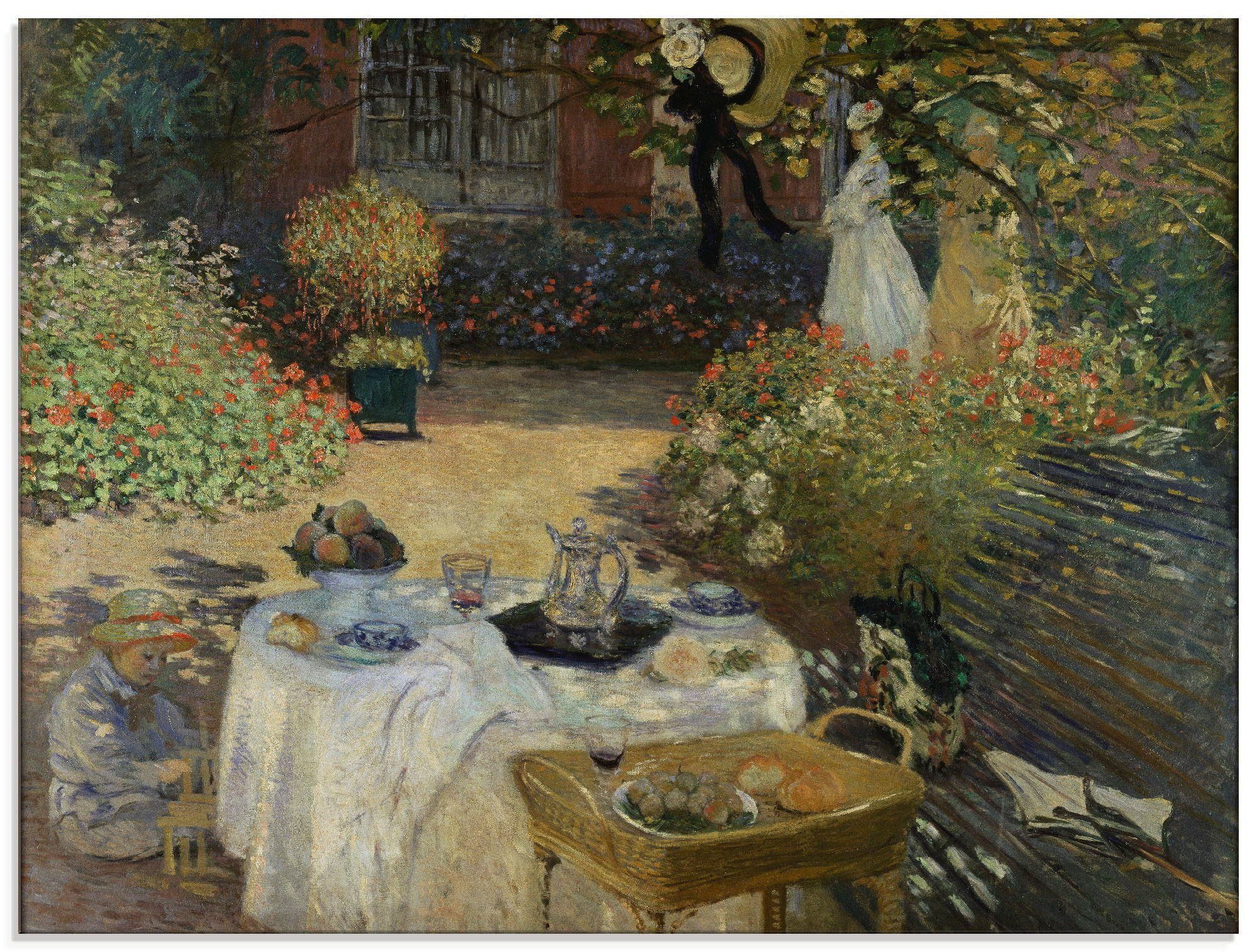 Artland Print op glas In de tuin van Claude Monet in Argenteuil (1 stuk)