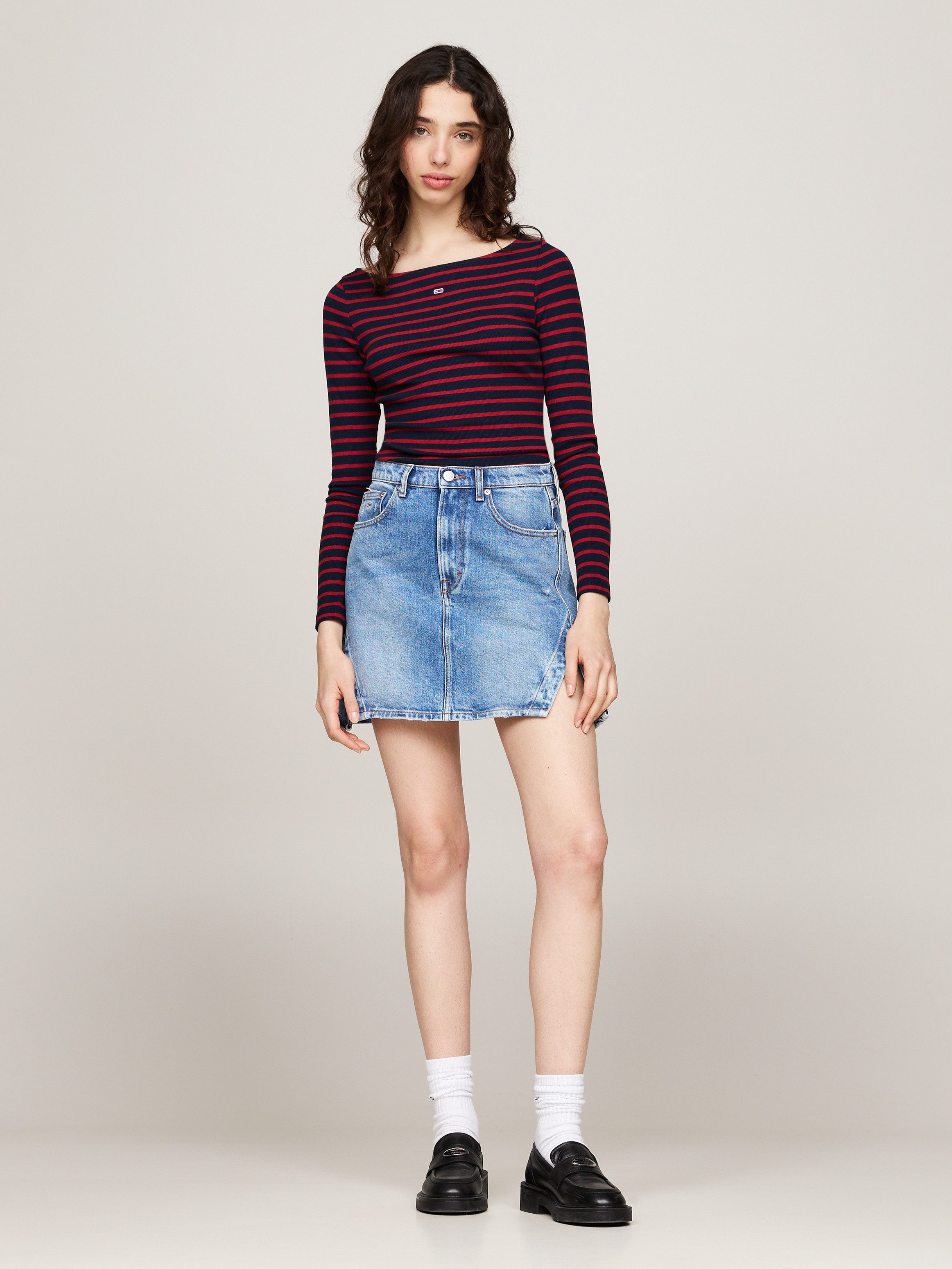 TOMMY JEANS Shirt met lange mouwen TJW BRETON STRIPE LS
