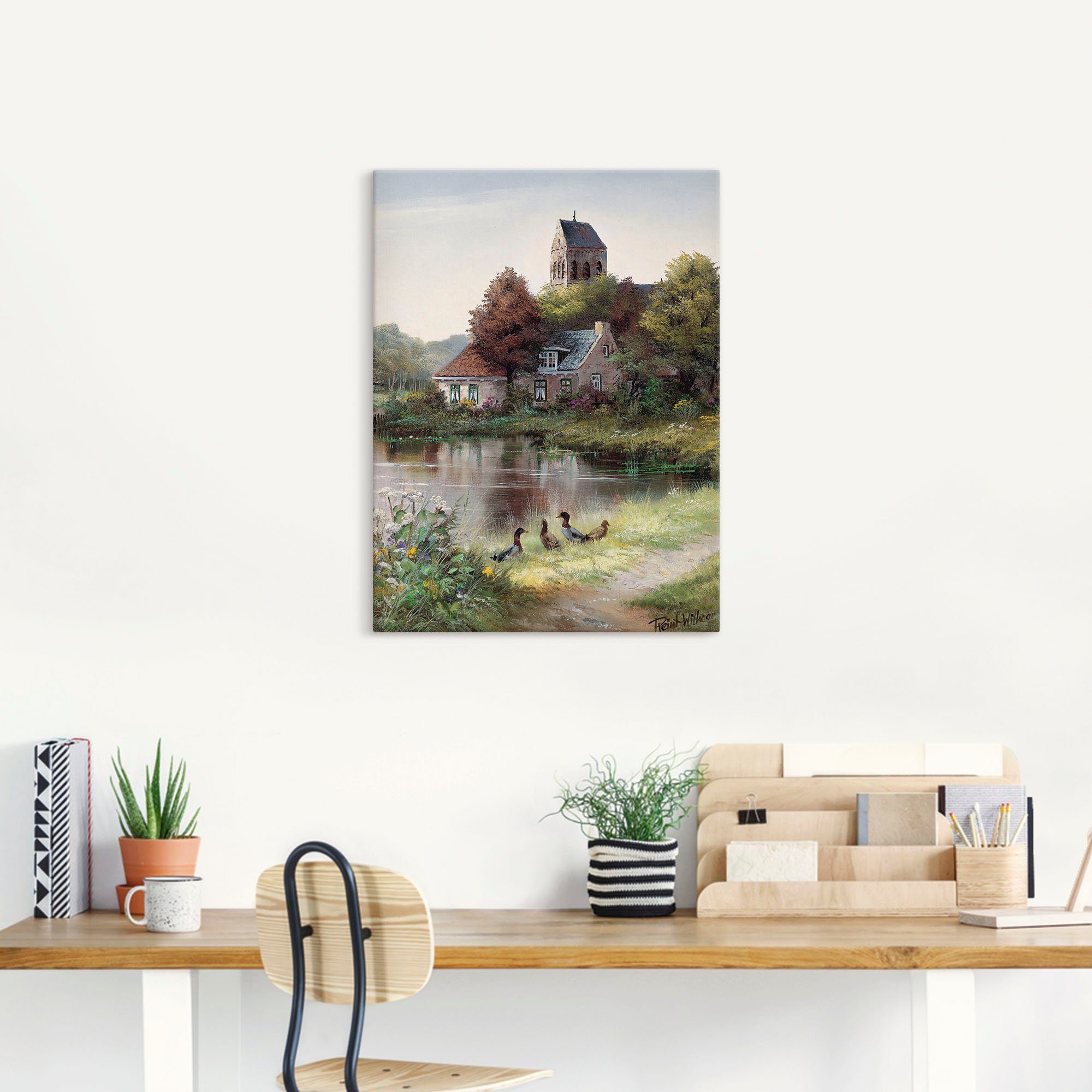 Artland Artprint Mooie dag als artprint op linnen, poster in verschillende formaten maten