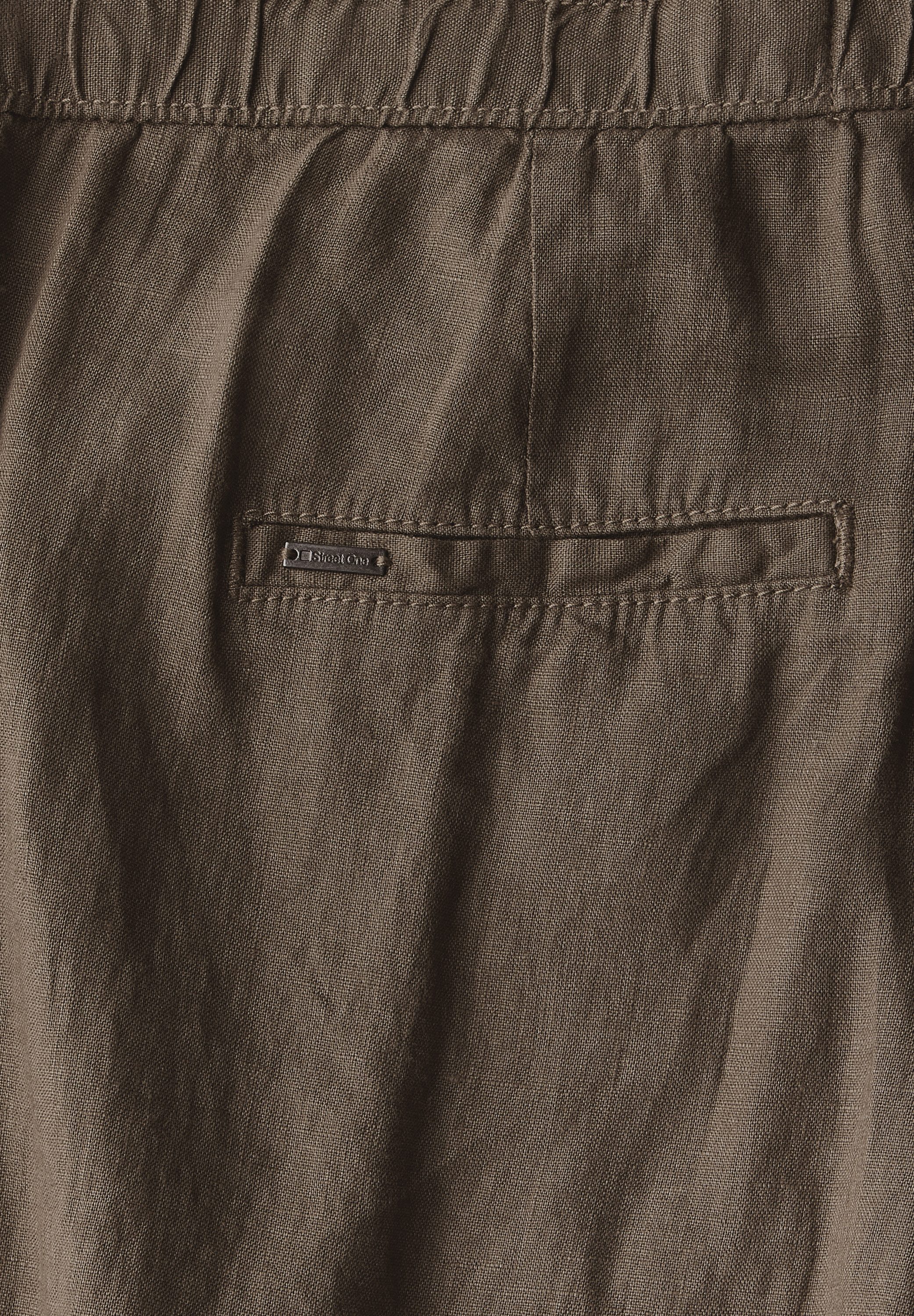 STREET ONE Linnen broek Style Bonny in cargo-look