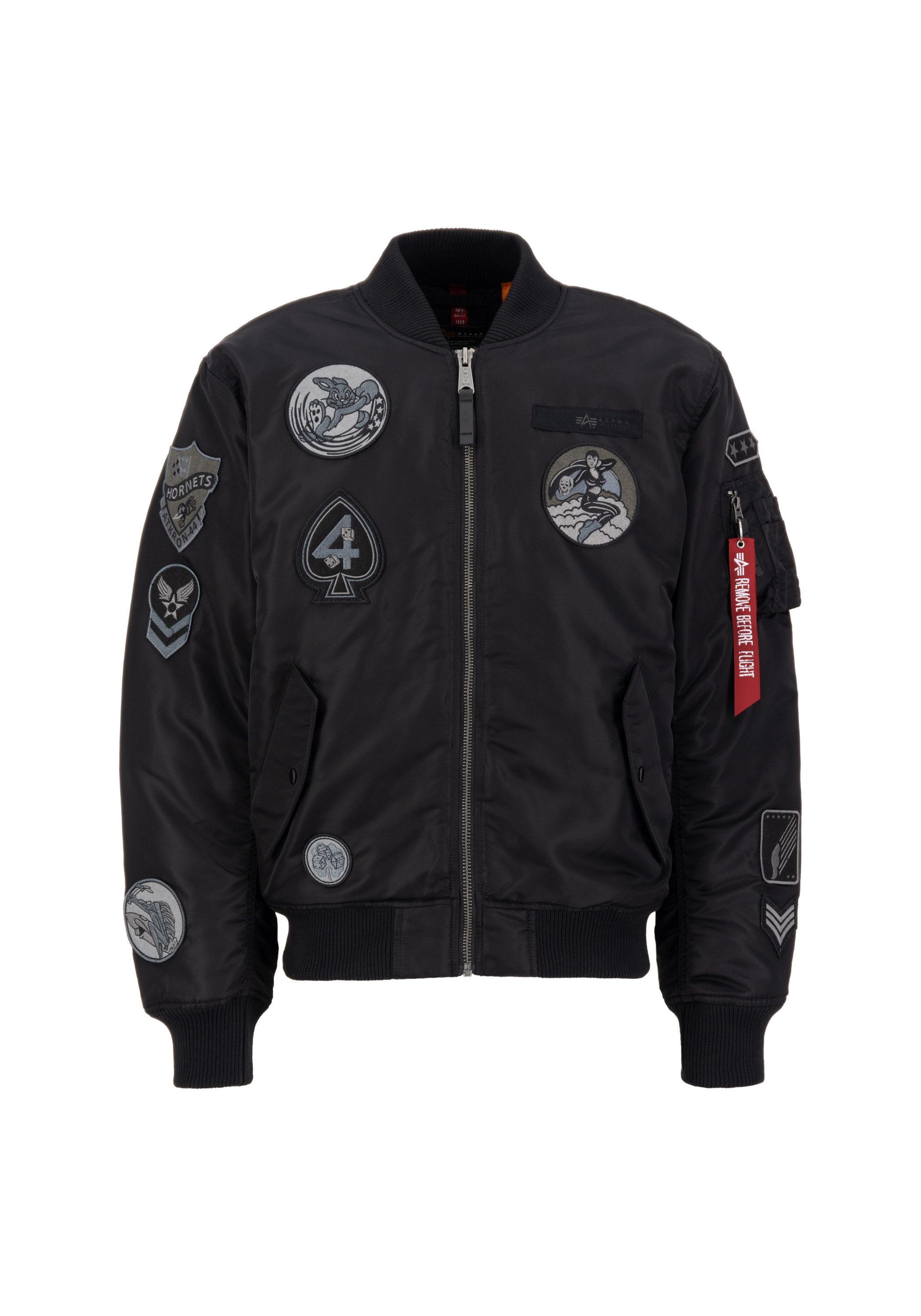 Alpha Industries Bomberjack Alpha Industries Men - Bomber Jackets MA-1 Patch heren jassen maat XL zwart