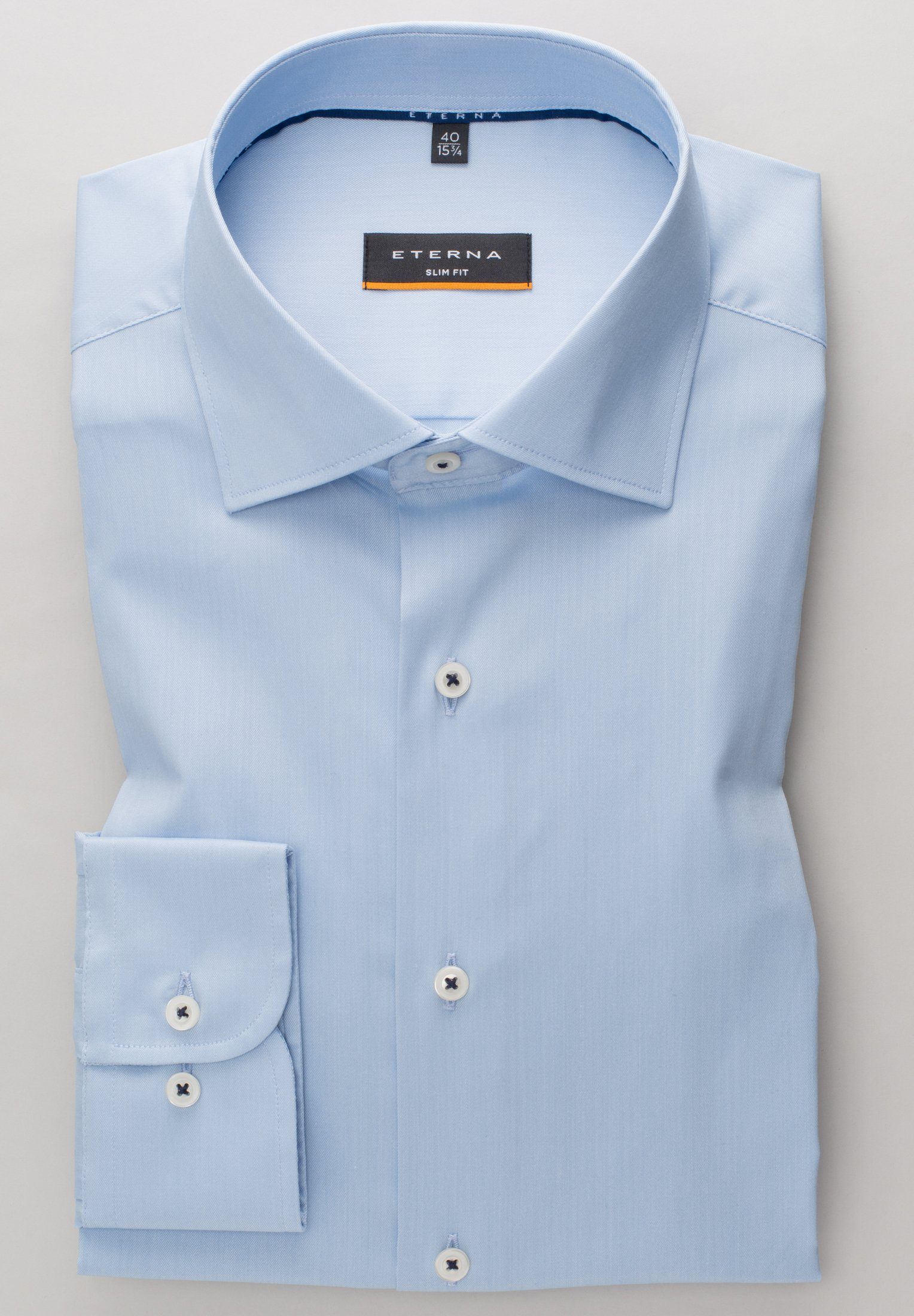 Eterna Overhemd met lange mouwen Slim fit EASY IRON (gemakkelijk te strijken)