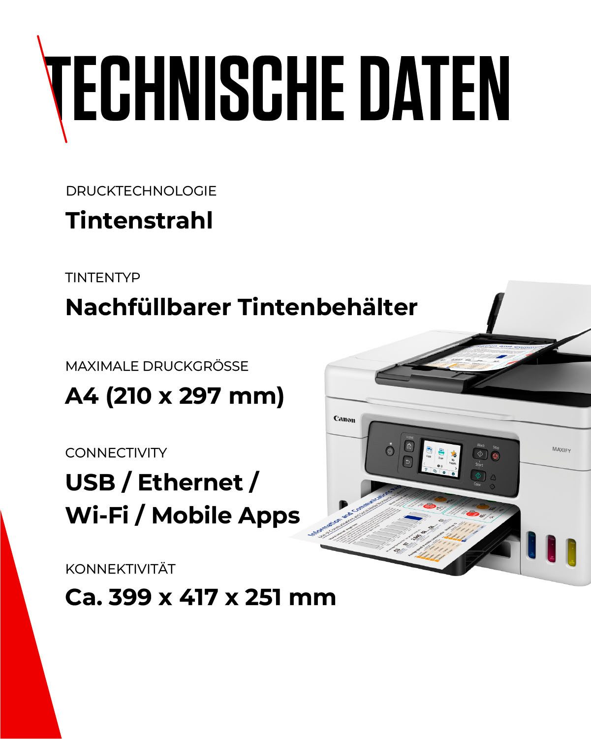 Canon All-in-oneprinter MAXIFY GX4050 4-in-1 megatank multifunctioneel systeem