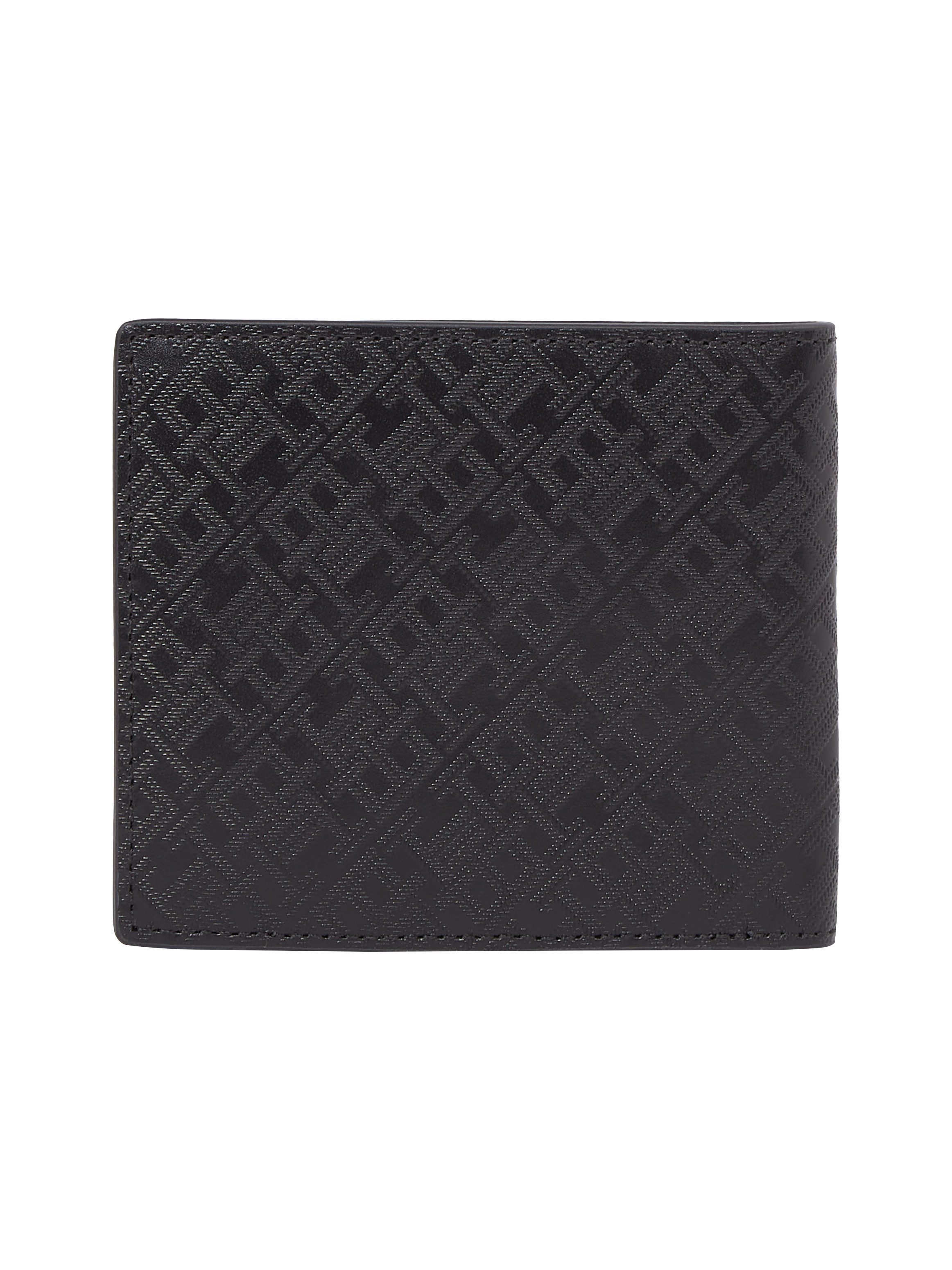 Tommy Hilfiger Portemonnee TH MONOGRAM CC AND COIN , heren portemonnee, portemonnee met logo, strepen in tommy kleuren