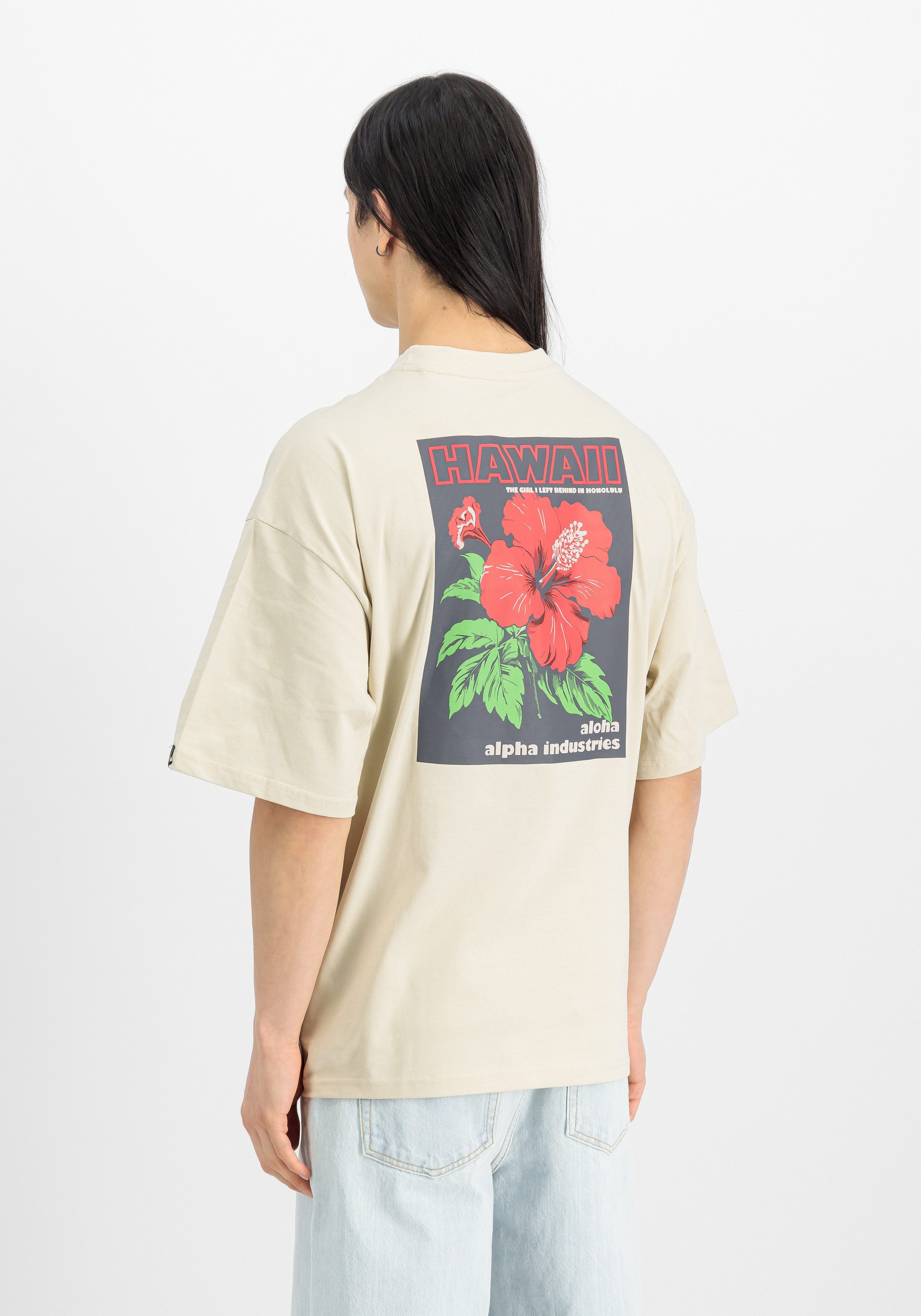 Alpha Industries T-shirt Alpha Industries Men - T-Shirts Aloha Flower Backprint T-Shirt