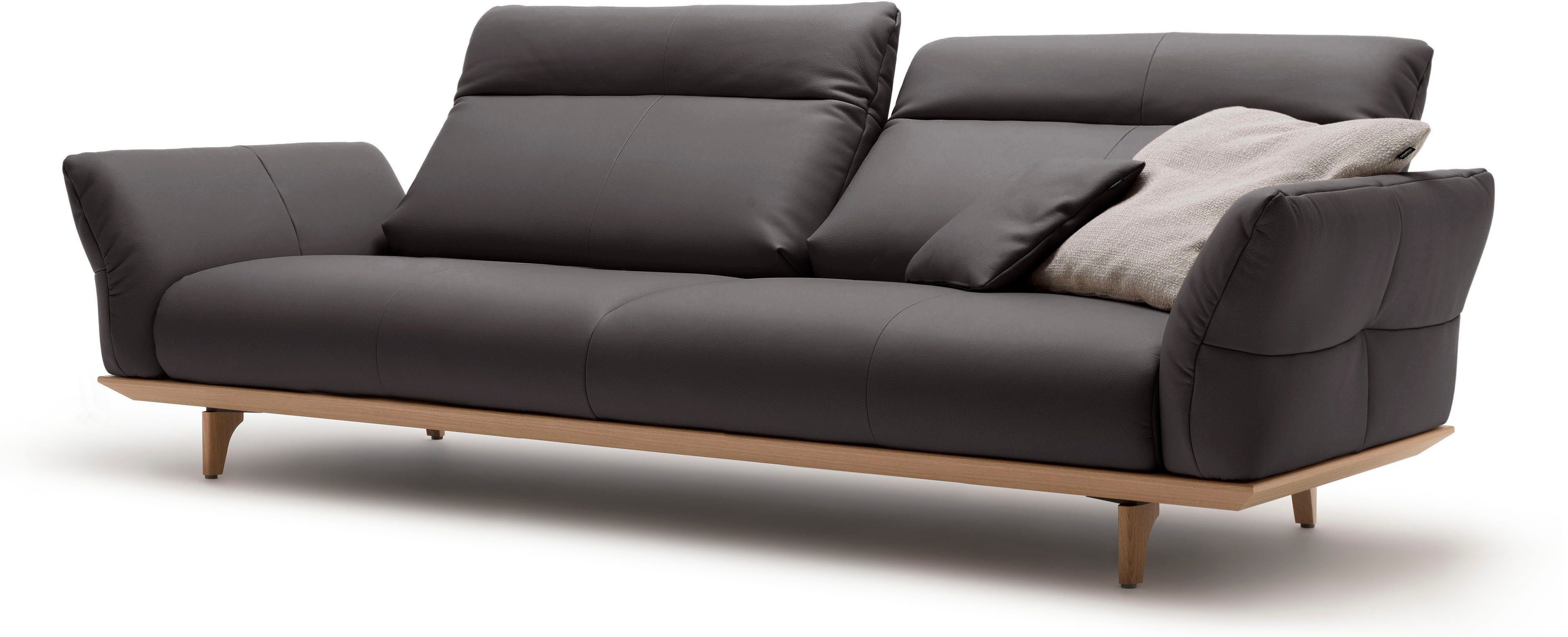 Creation BY ROLF BENZ 4-zitsbank Hs.460 Onderstel in eiken, poten in natuurlijk eiken, breedte 248 cm