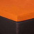 bettwarenshop hoeslaken topmatras hoeslaken elastisch met goede pasvorm (1 stuk) oranje