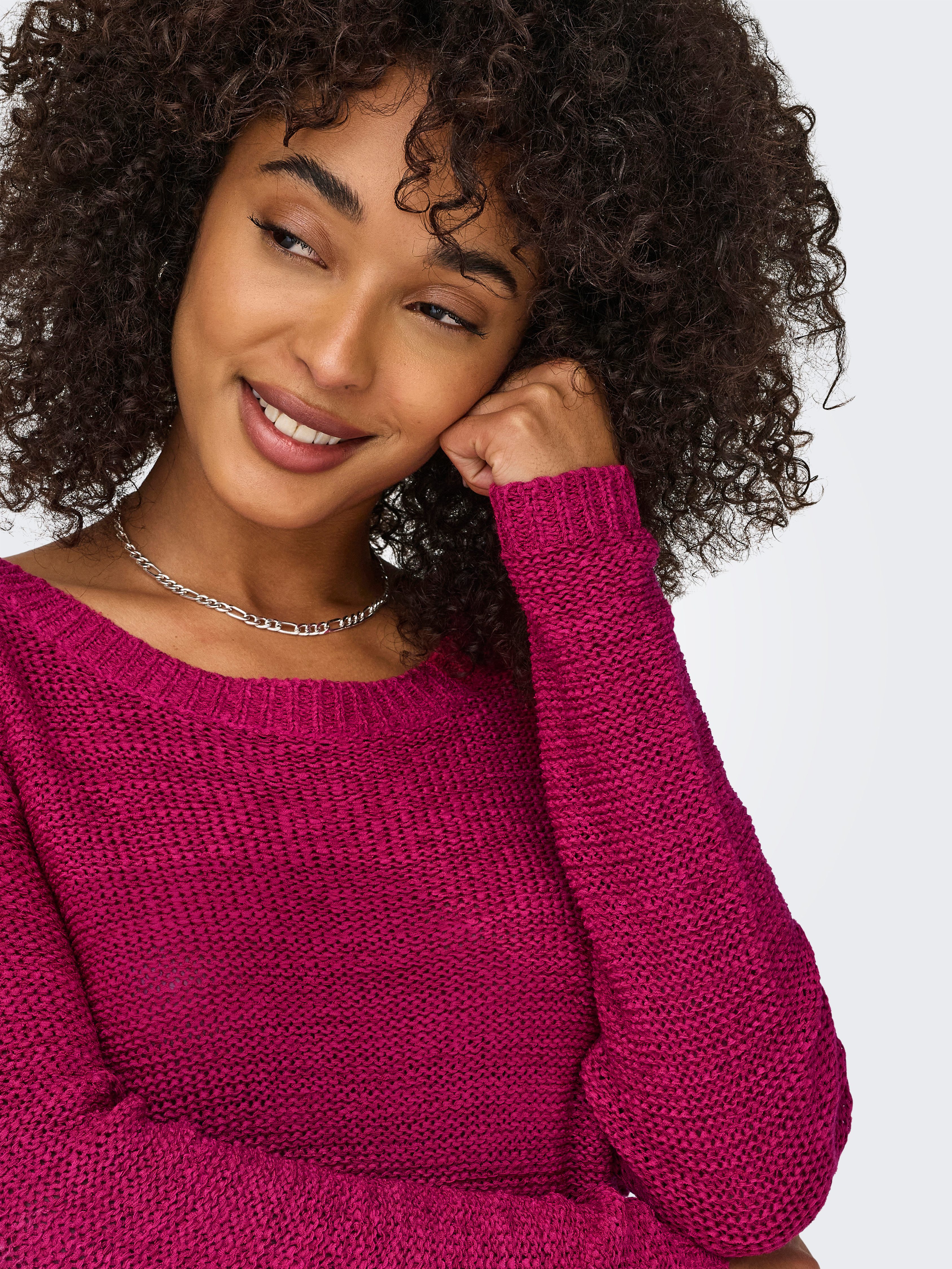Only Gebreide trui ONLGEENA XO L/S PULLOVER KNT NOOS