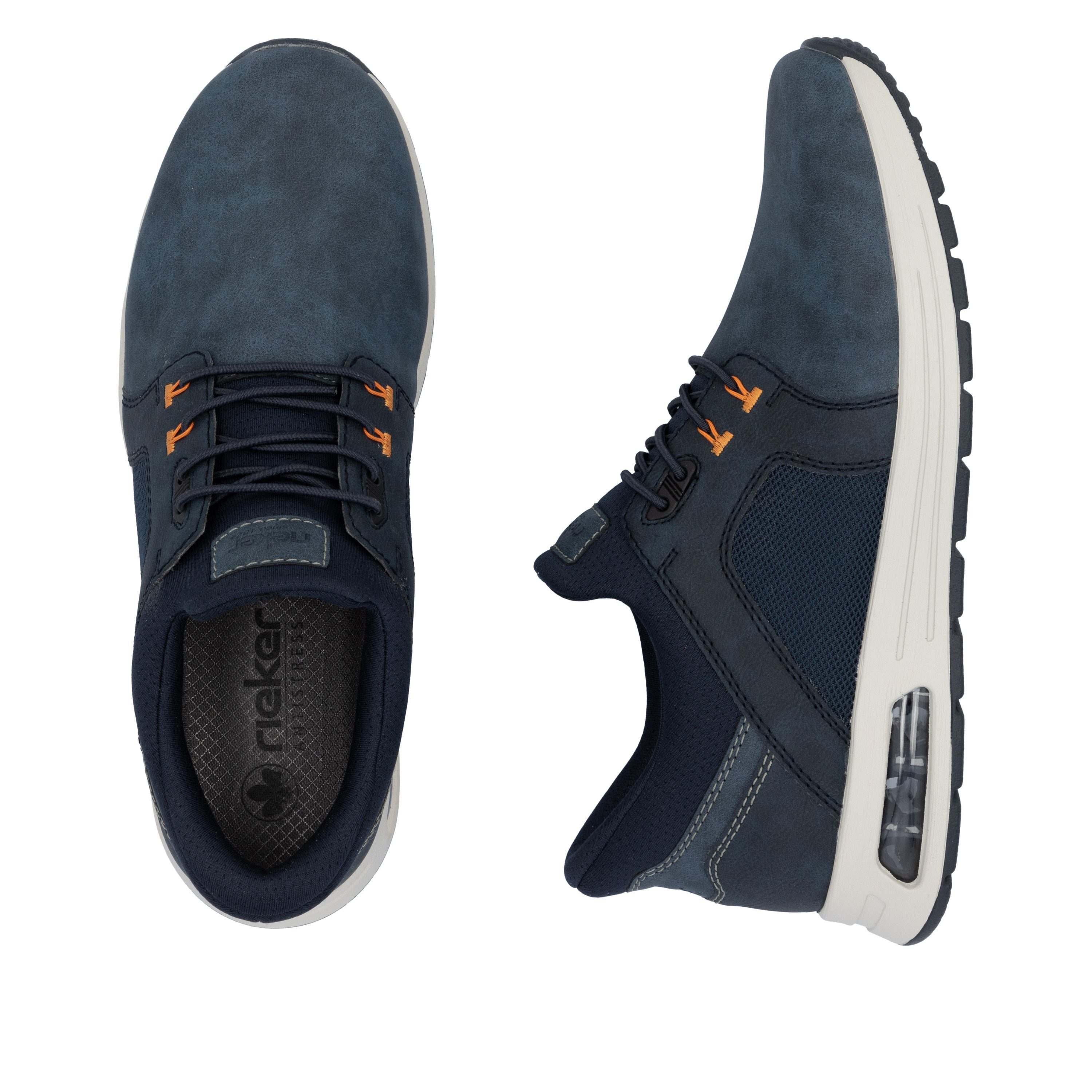 Rieker Slip-on sneakers , vrijetijdsschoen, lage schoen, instapschoen met gewatteerde schacht