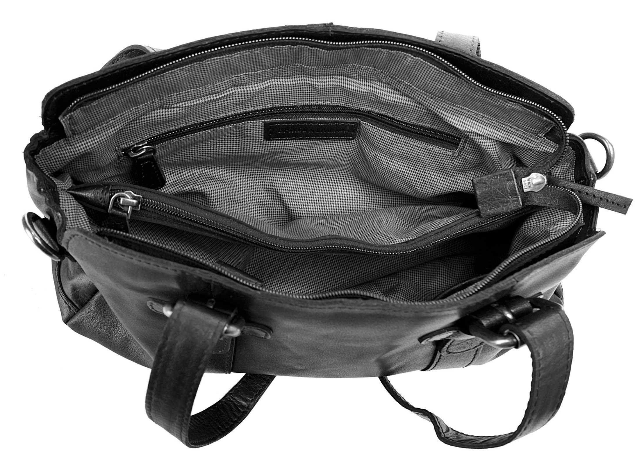 Spikes & Sparrow Tas echt leder
