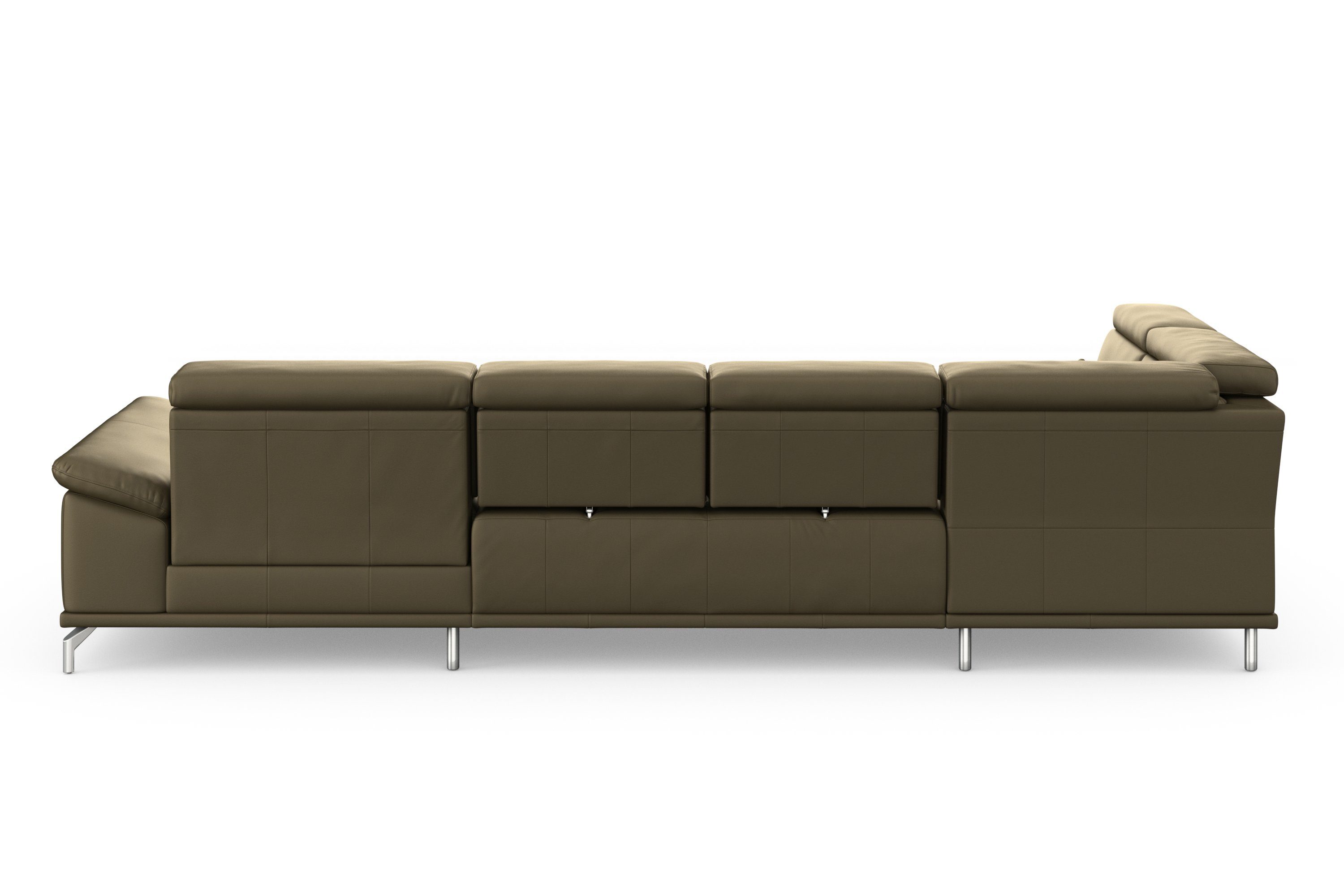 sit&more Zithoek Cabrio U-vorm, met zitdiepteverstelling, arm- en hoofdsteunverstelling