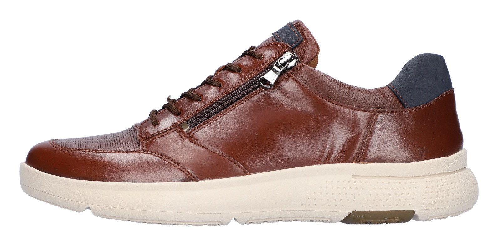 Waldläufer Sneakers Heiko in schoenwijdte h (= zeer breed), vrijetijdsschoen, lage schoen, veterschoen